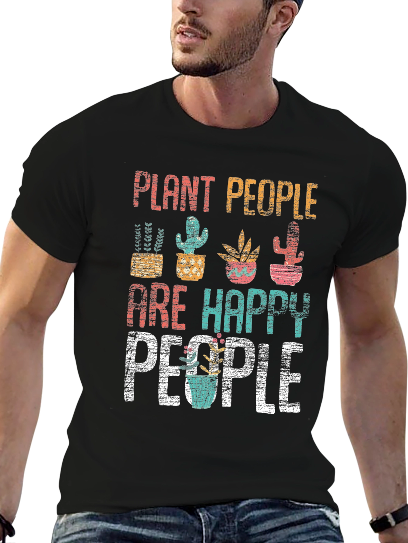 Plant People Happy People Graphic T-Shirt