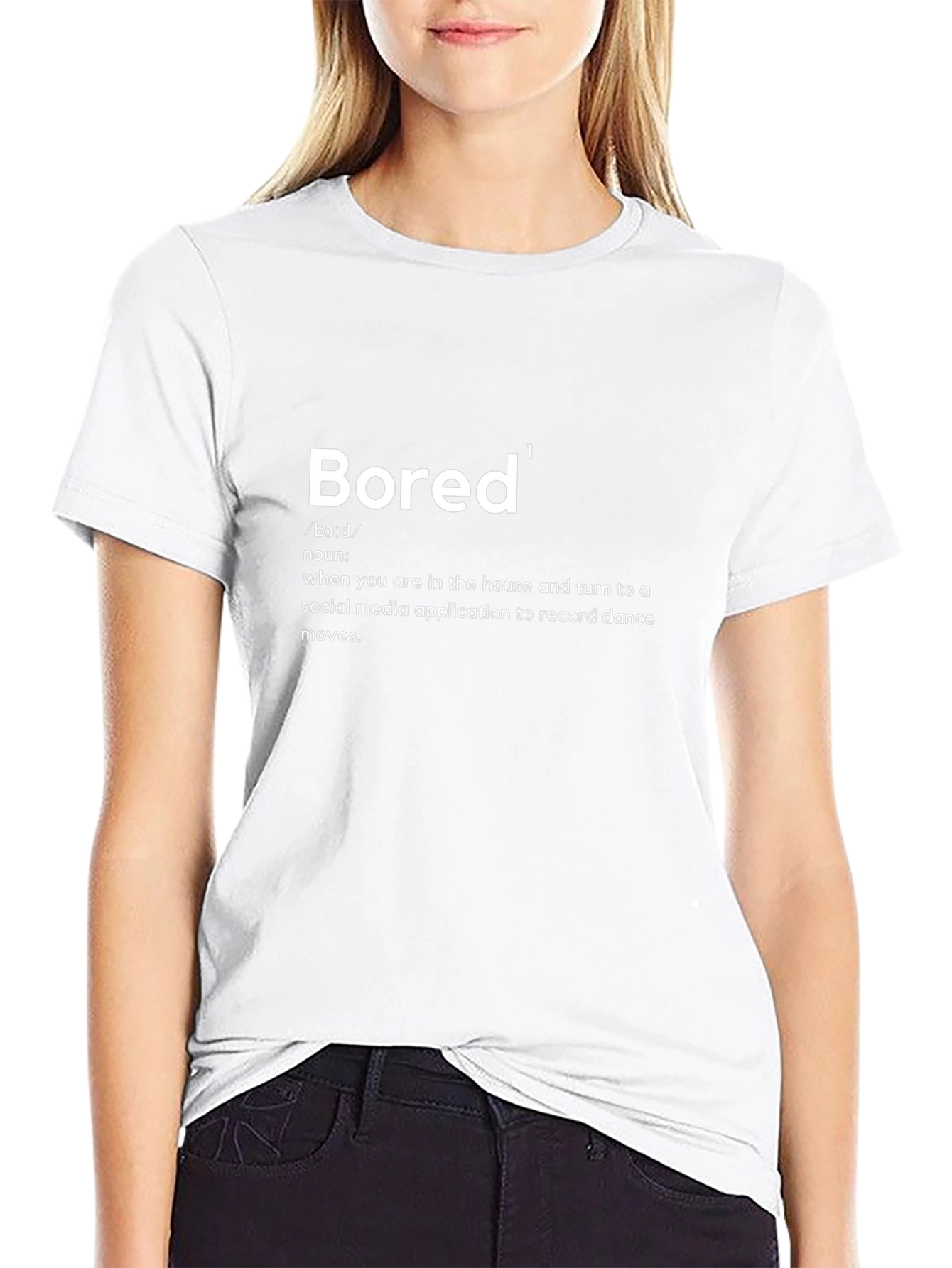 Bored Definition Graphic Tee - Black
