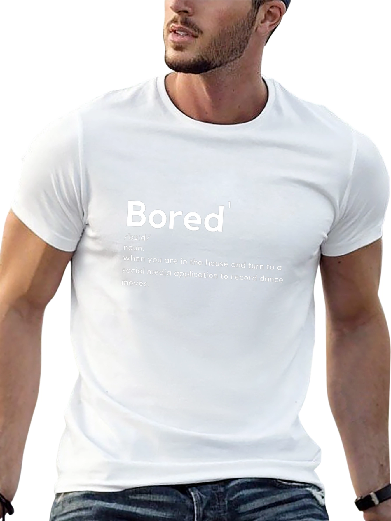 Bored Definition Graphic Tee - Black