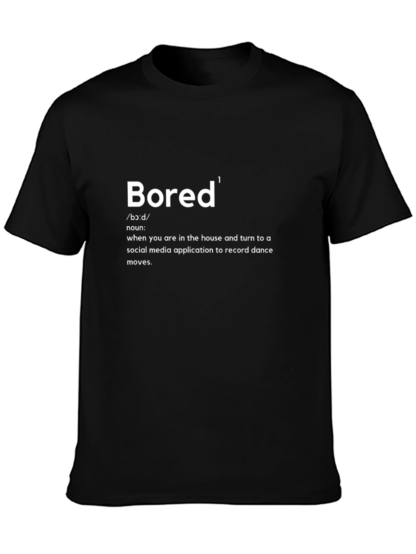 Bored Definition Graphic Tee - Black