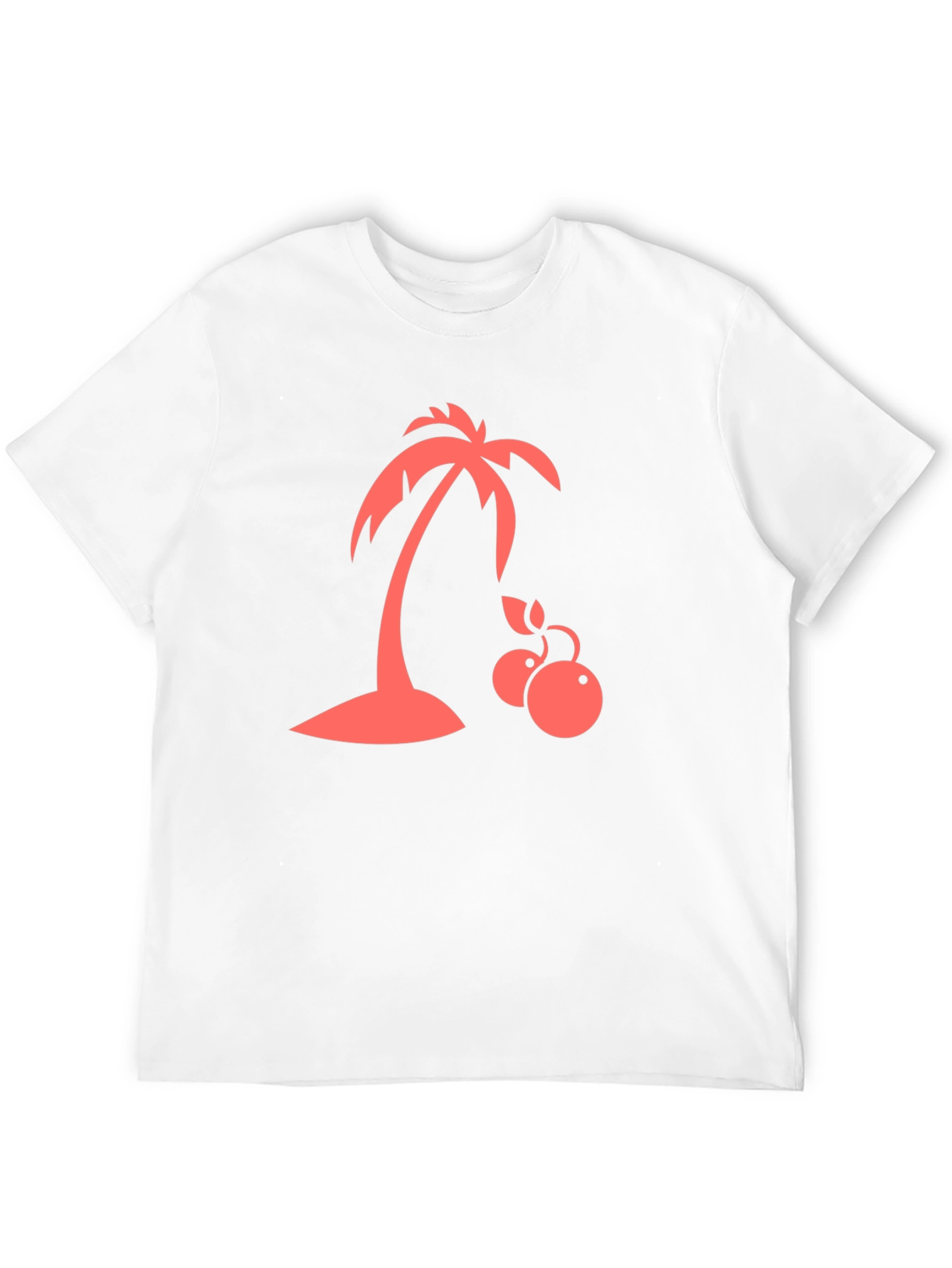 Tropical Palm Tree Graphic T-Shirt - Black