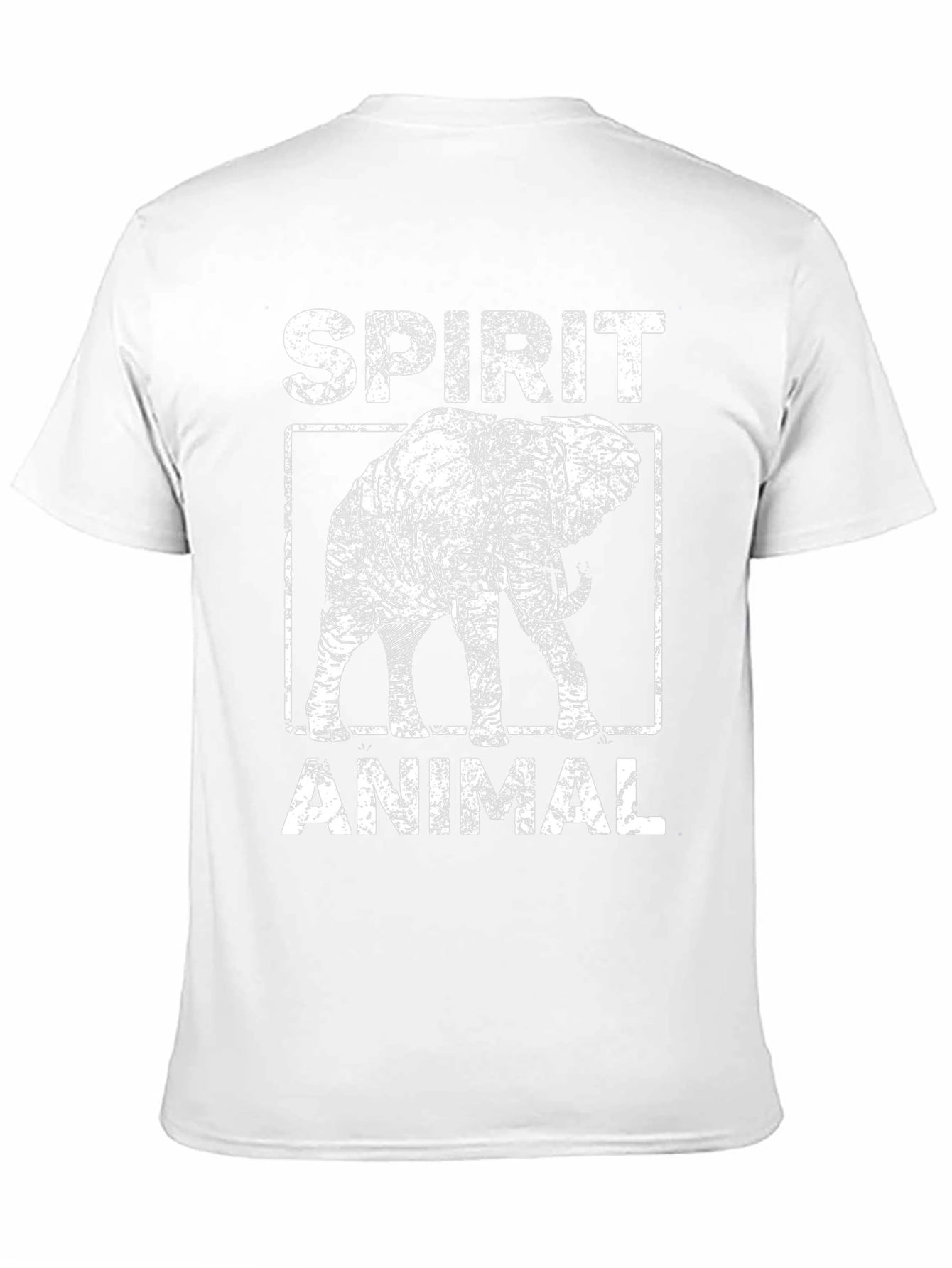 Spirit Animal Elephant Graphic Tee - Black