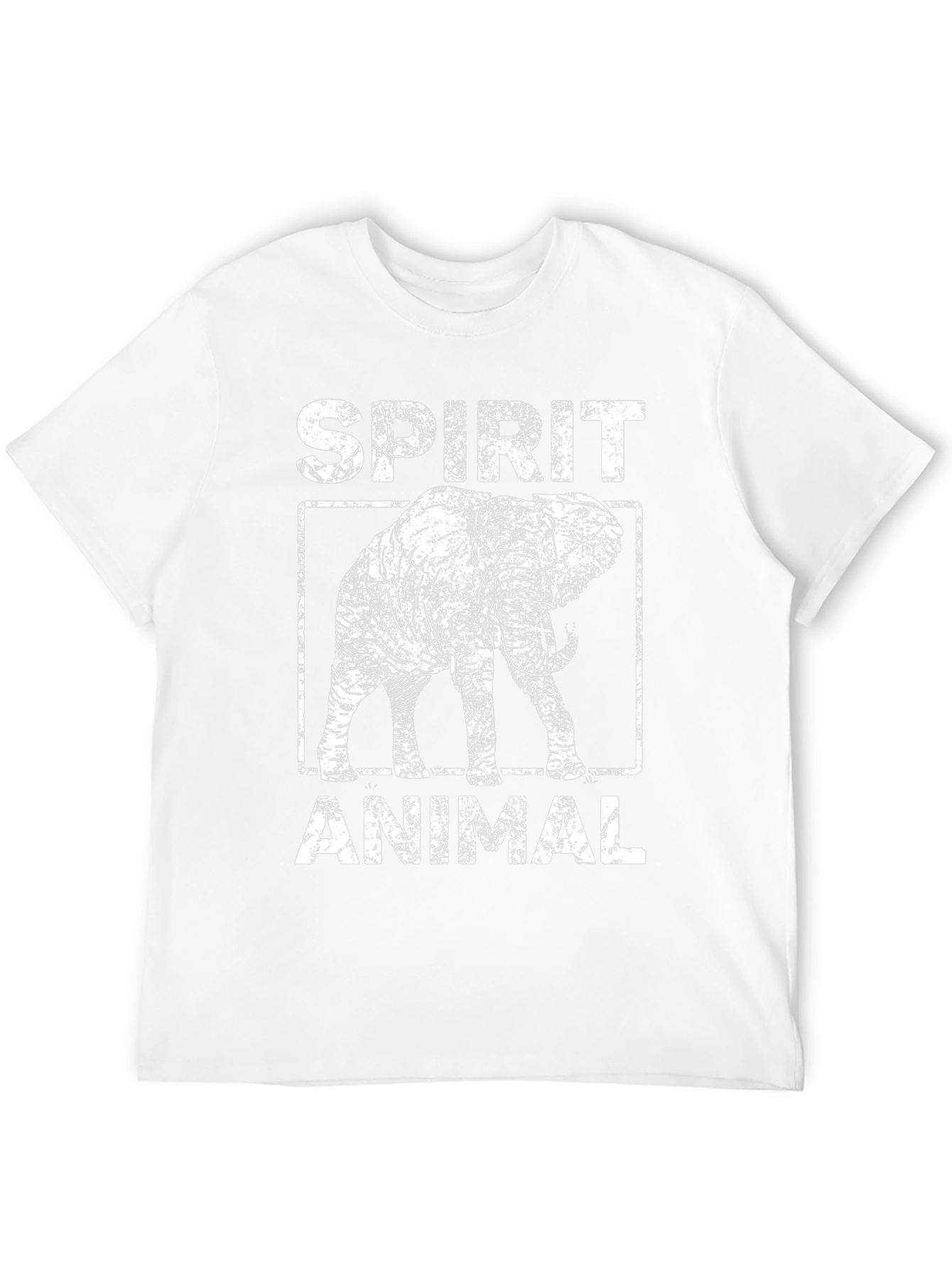 Spirit Animal Elephant Graphic Tee - Black
