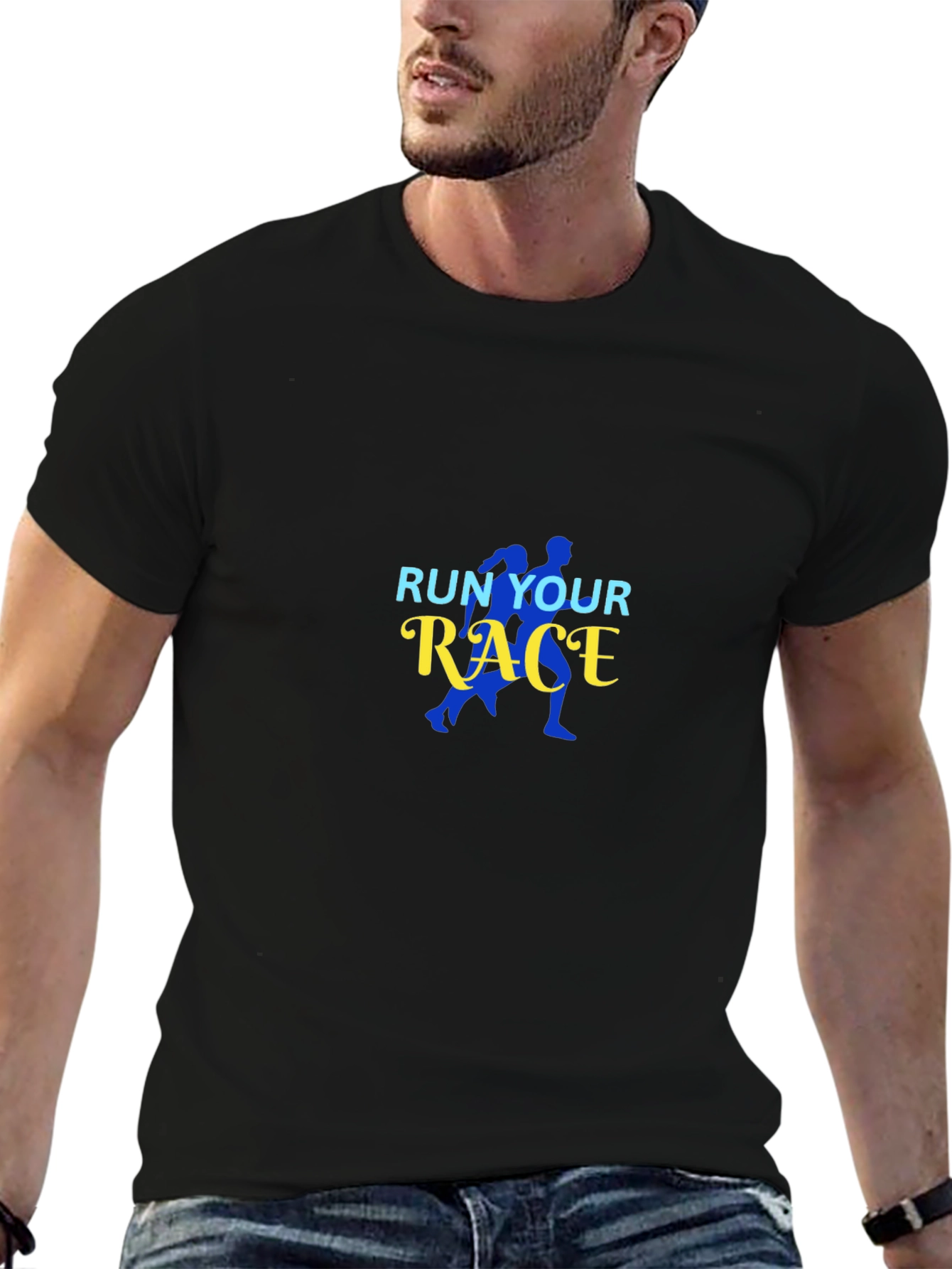 Run Your Race T-Shirt - Motivational Graphic Tee