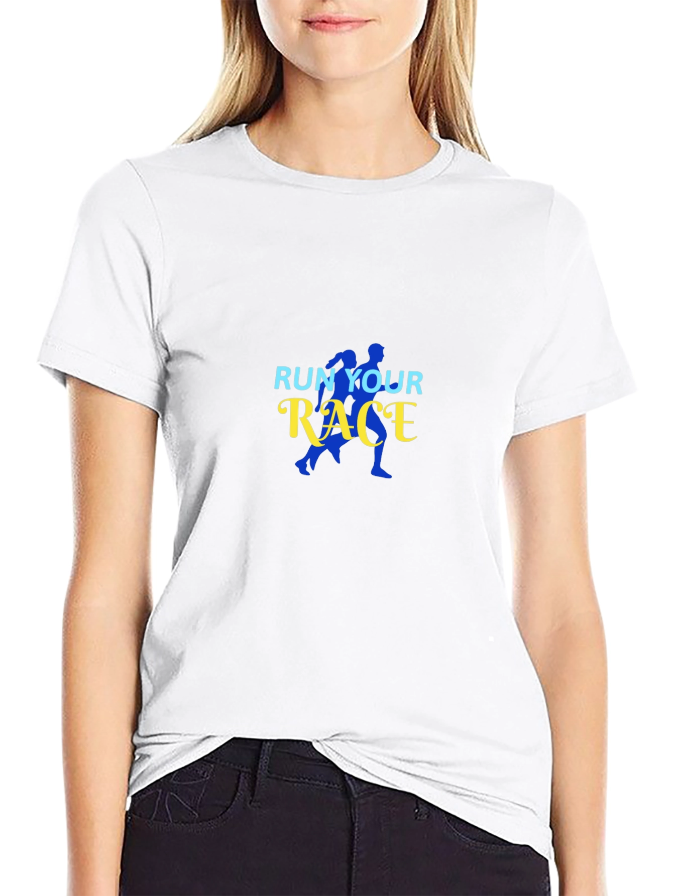 Run Your Race T-Shirt - Motivational Graphic Tee