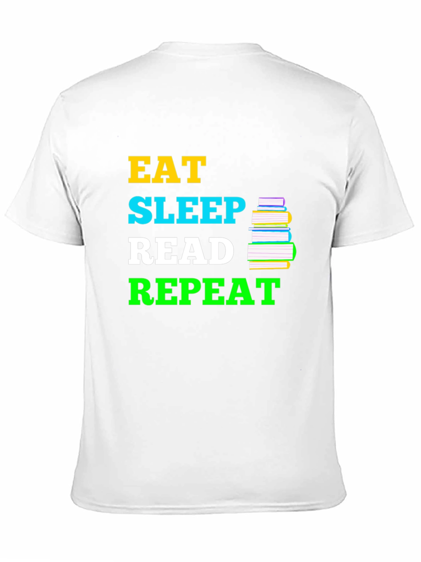Eat Sleep Read Repeat Black T-Shirt