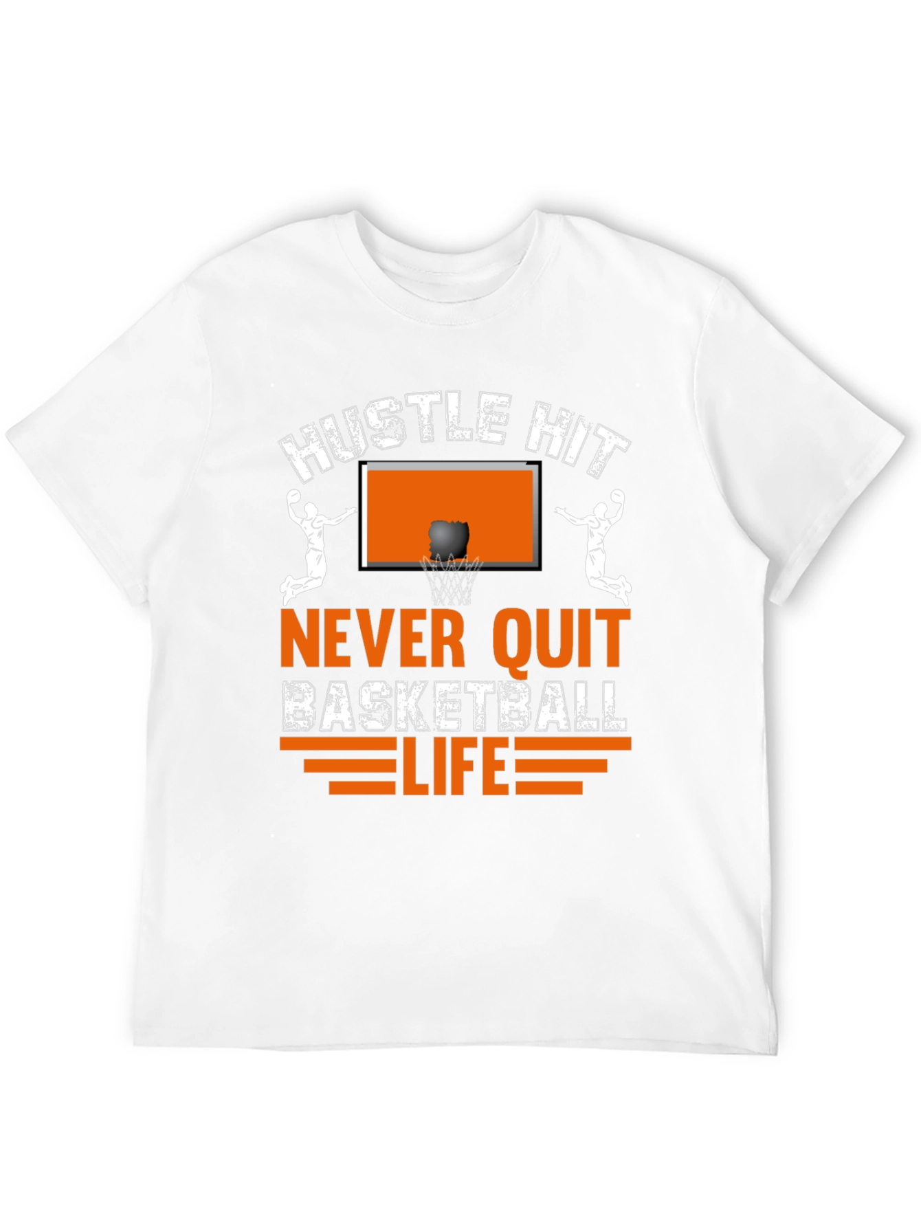 Hustle Hit Basketball Graphic T-Shirt