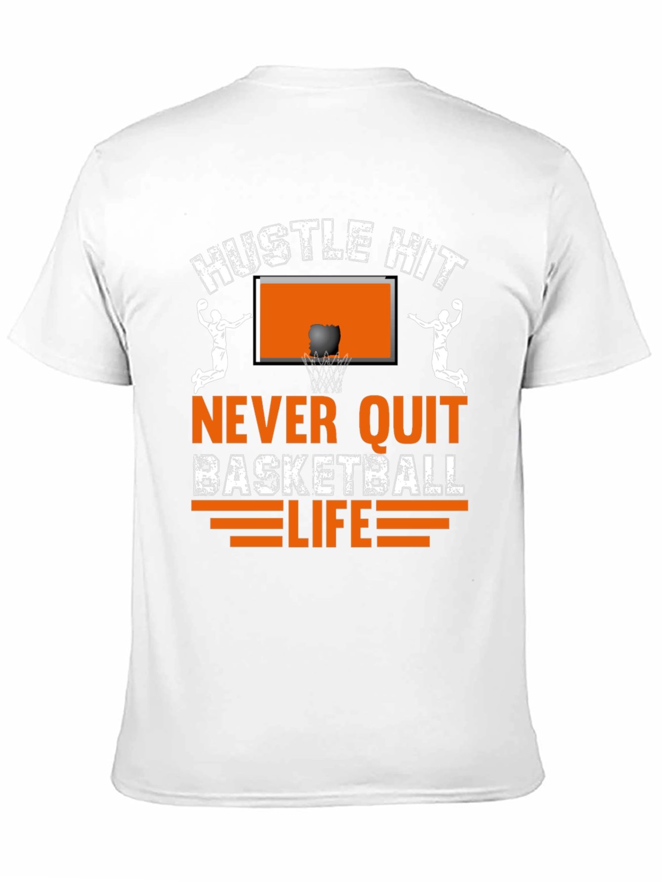 Hustle Hit Basketball Graphic T-Shirt