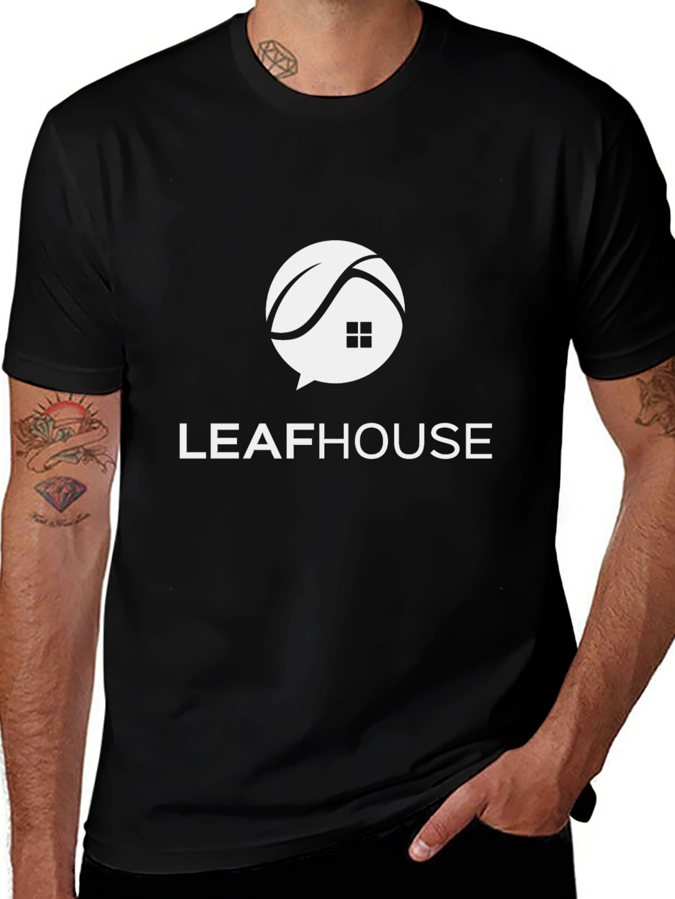 Leafhouse T-Shirt - Modern Graphic Tee