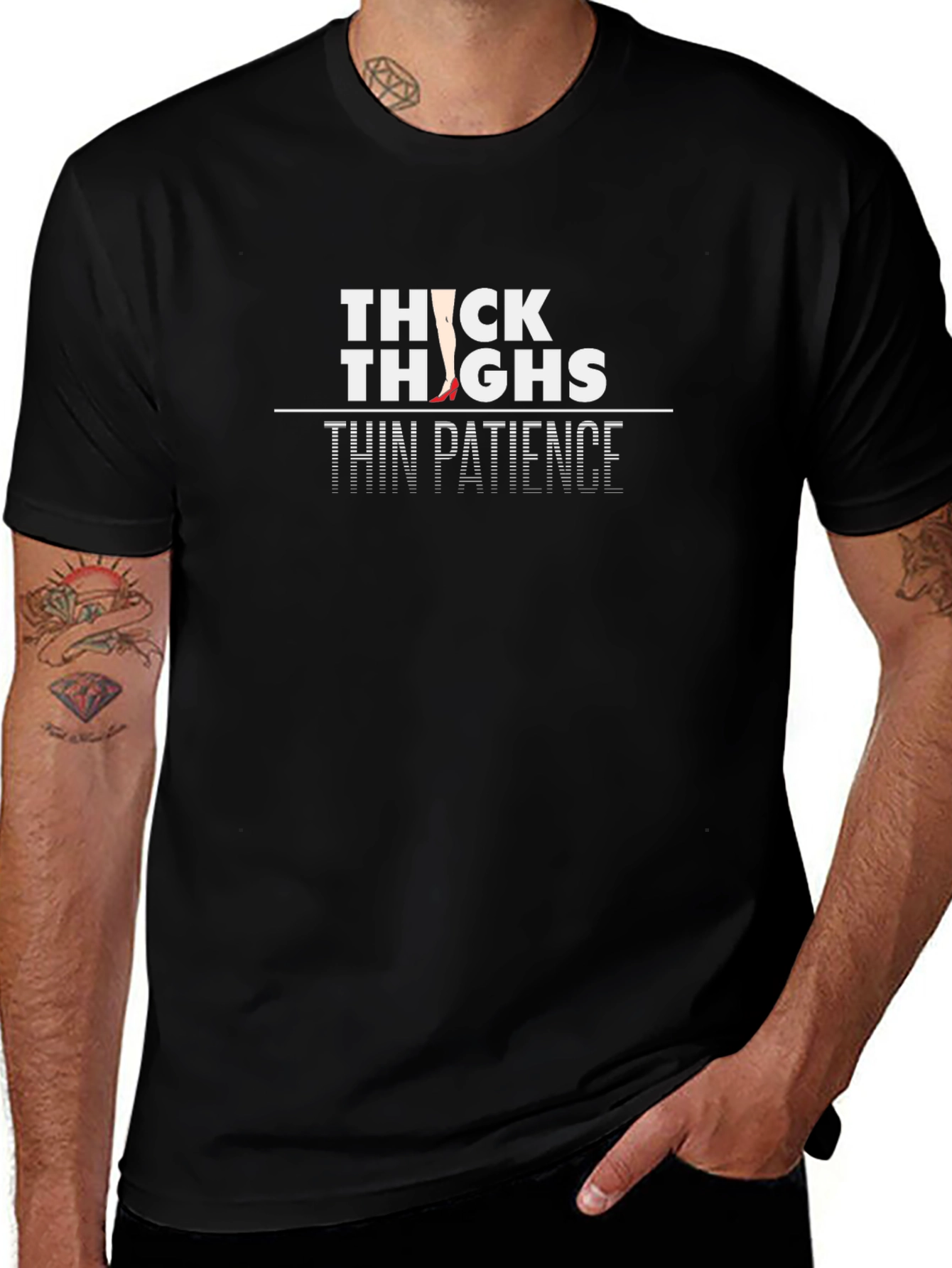 Thick Thighs Thin Patience Graphic Tee