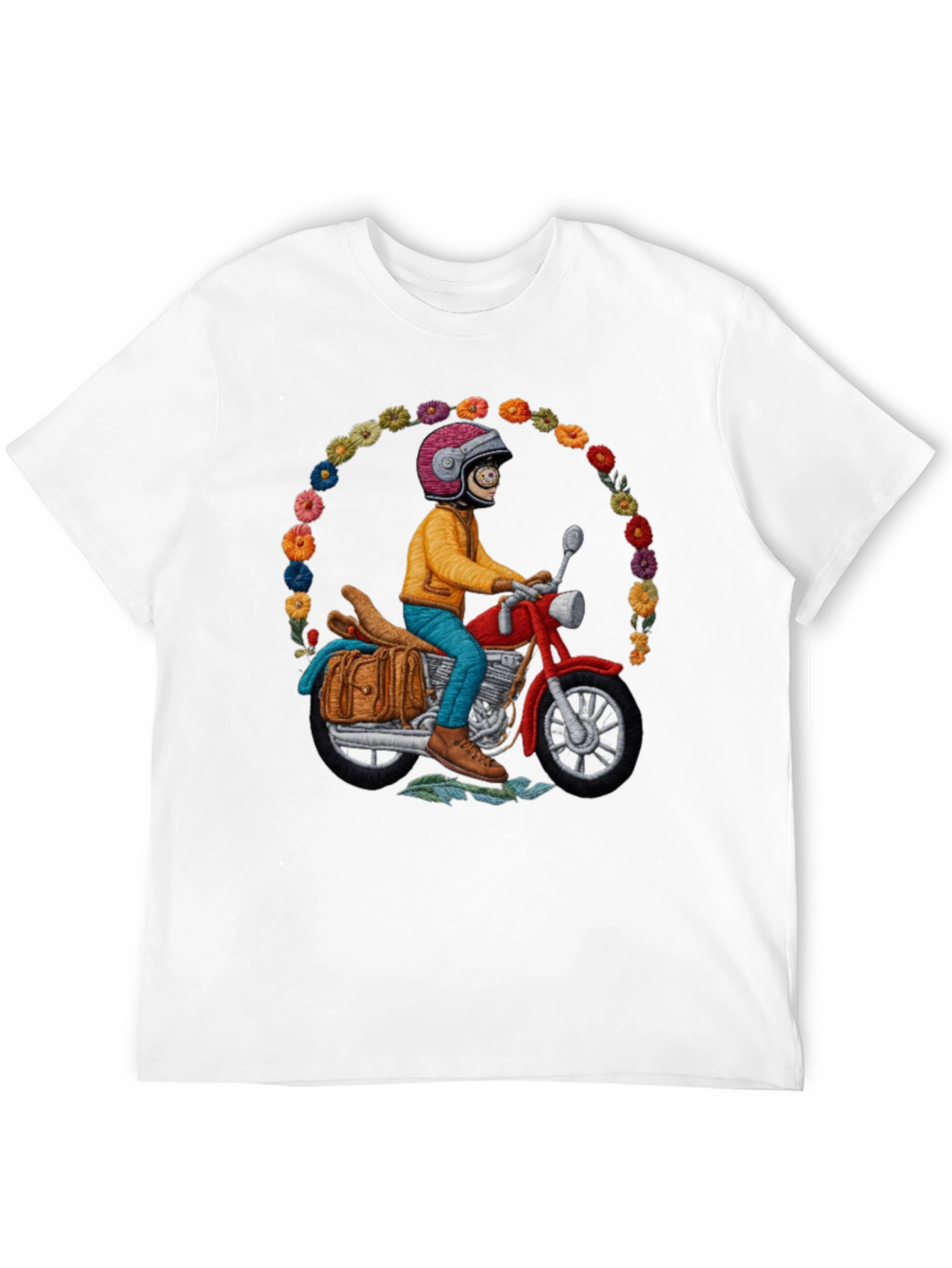Motorcycle Rider T-Shirt - Quirky Unique Design