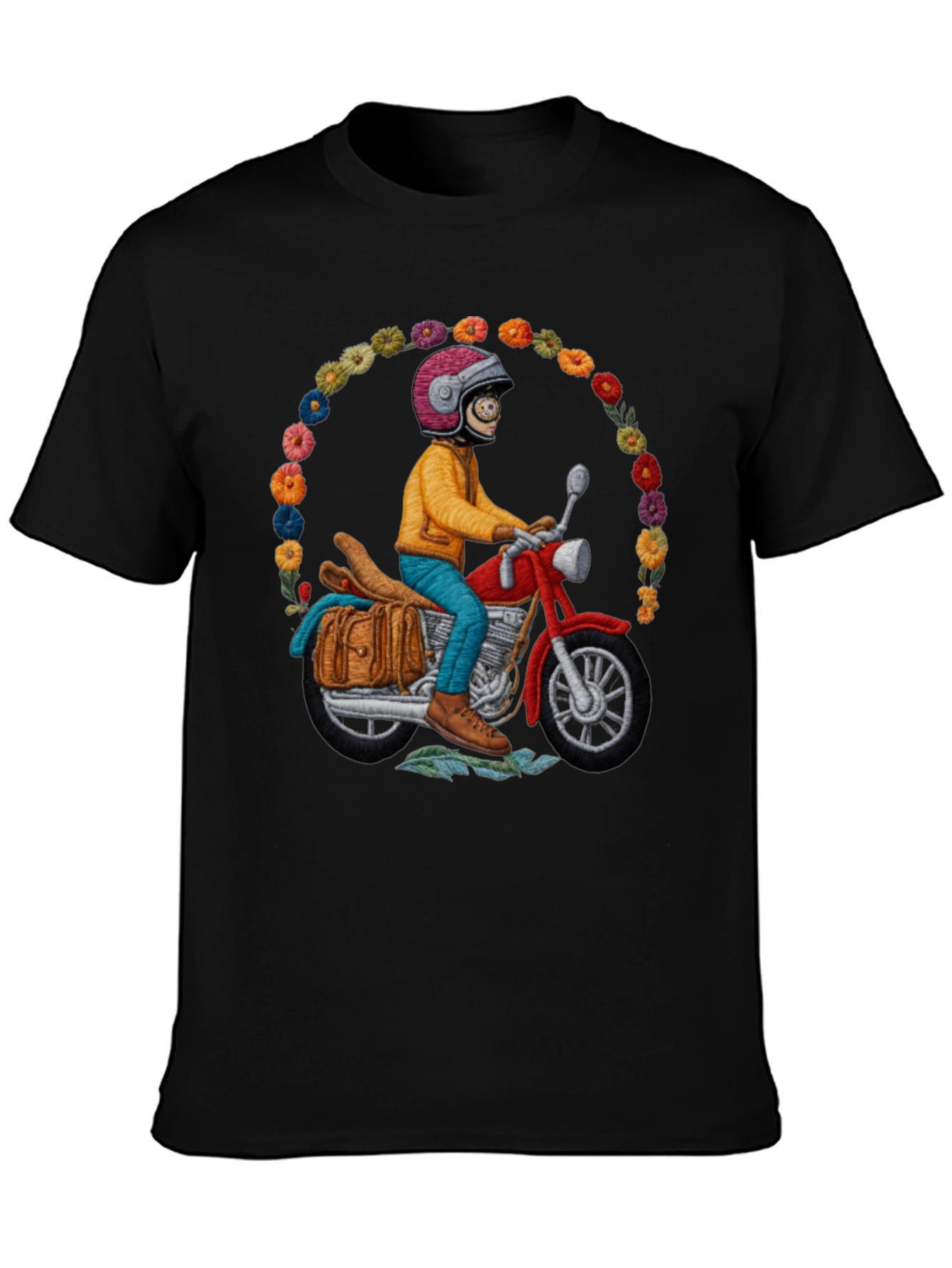 Motorcycle Rider T-Shirt - Quirky Unique Design