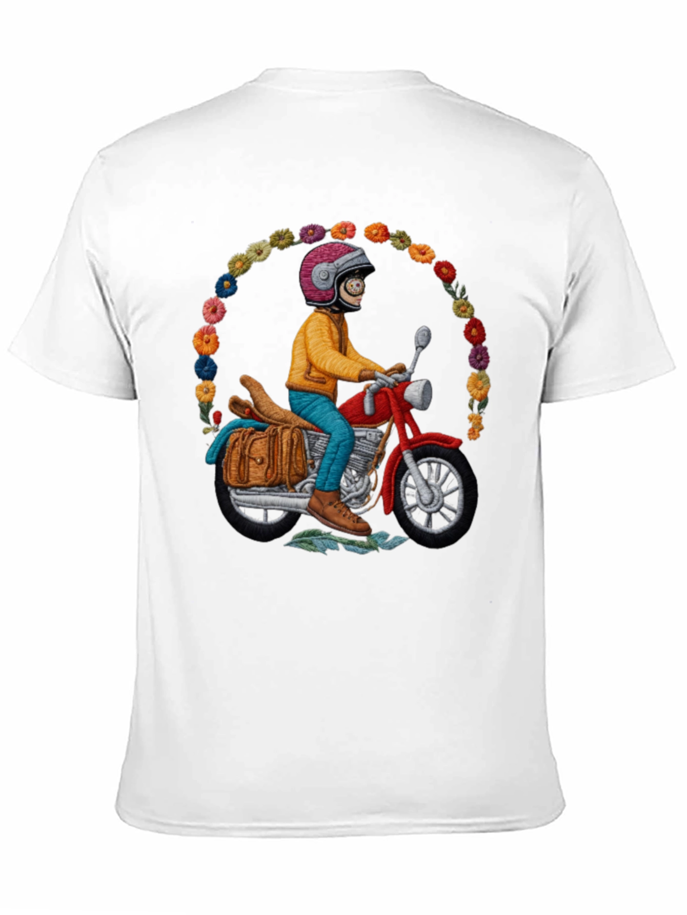 Motorcycle Rider T-Shirt - Quirky Unique Design