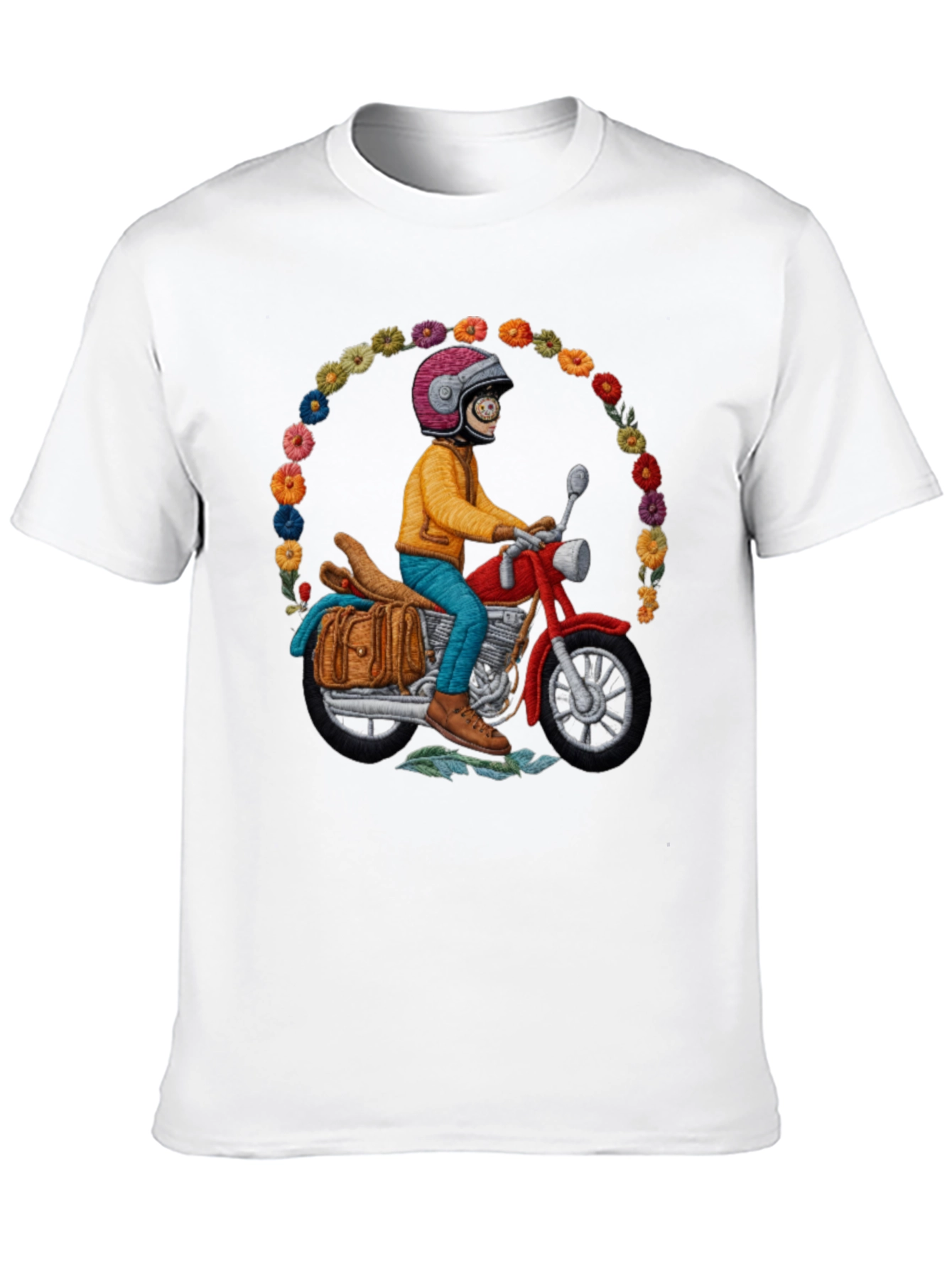 Motorcycle Rider T-Shirt - Quirky Unique Design