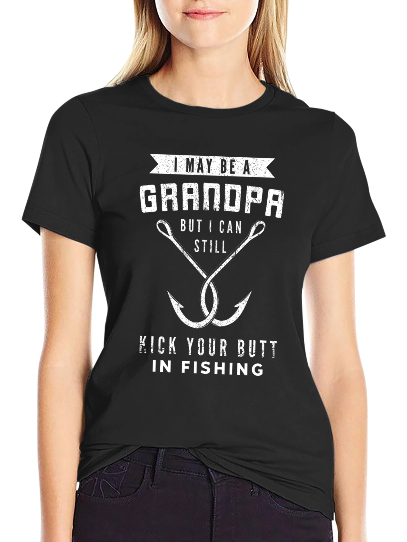 Grandpa Fishing T-Shirt - Kick Your Butt In Fishing