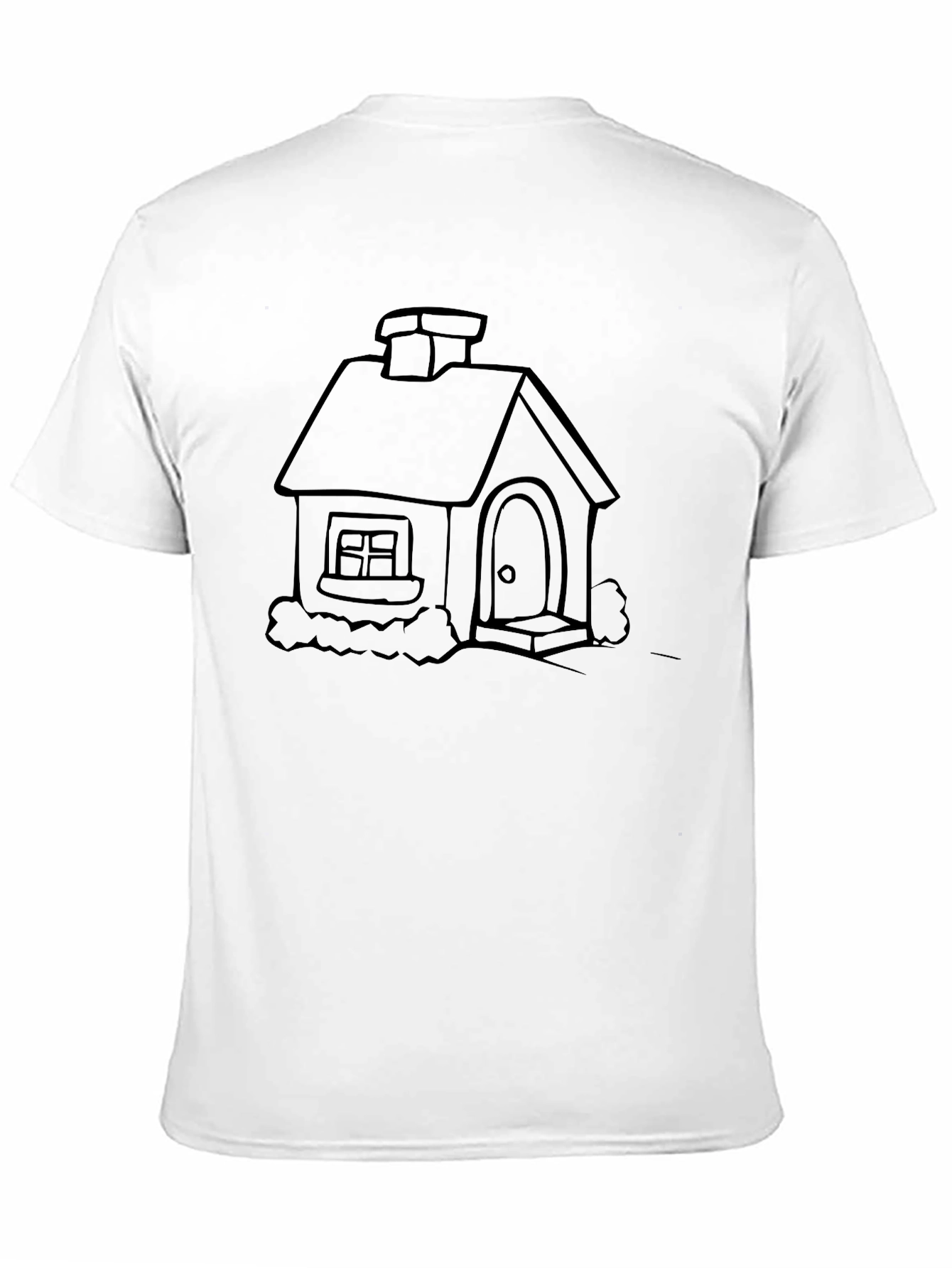 Cartoon House Graphic Tee - Comfort & Style