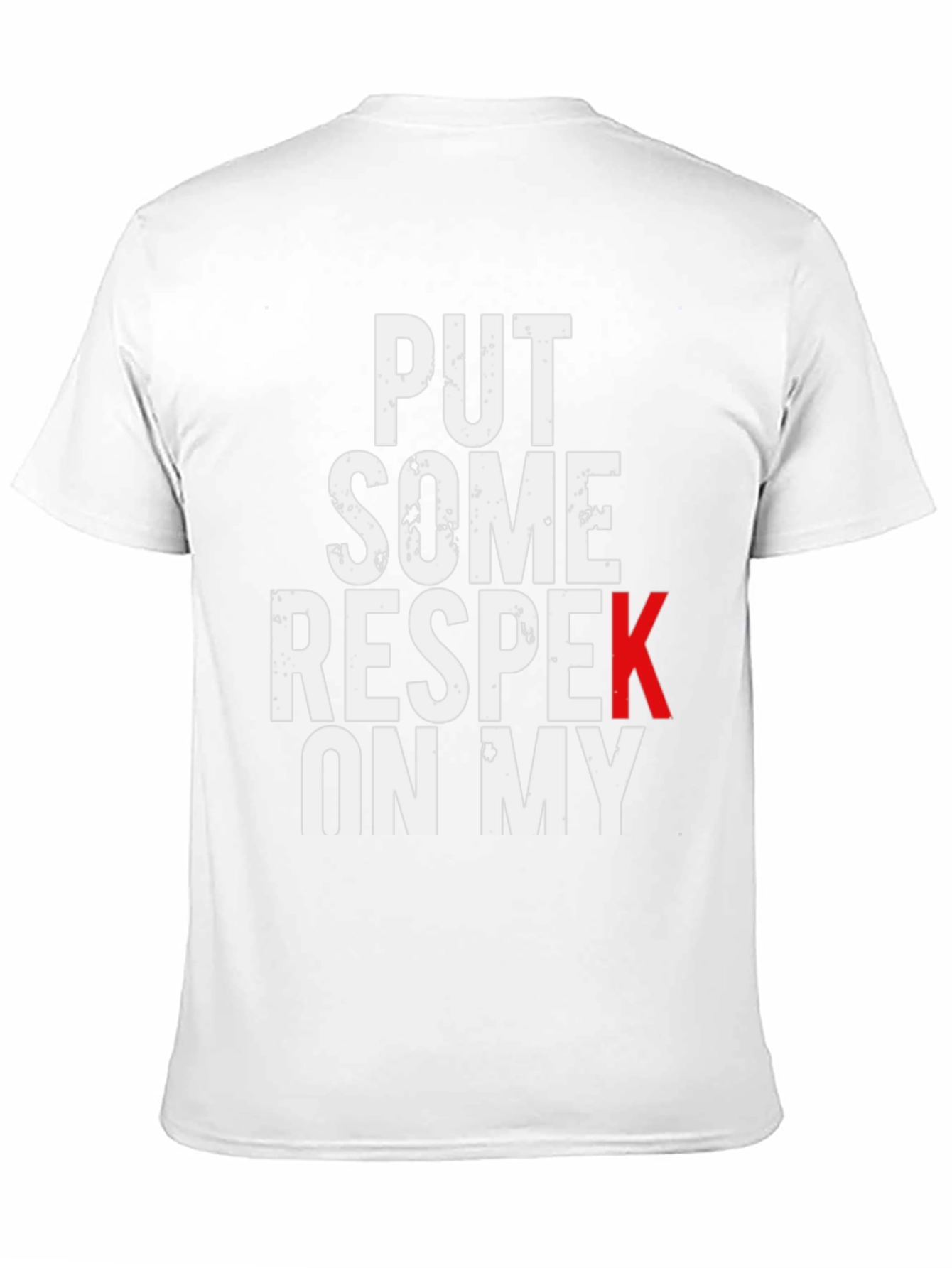 Put Some Respek On My Black Graphic Tee