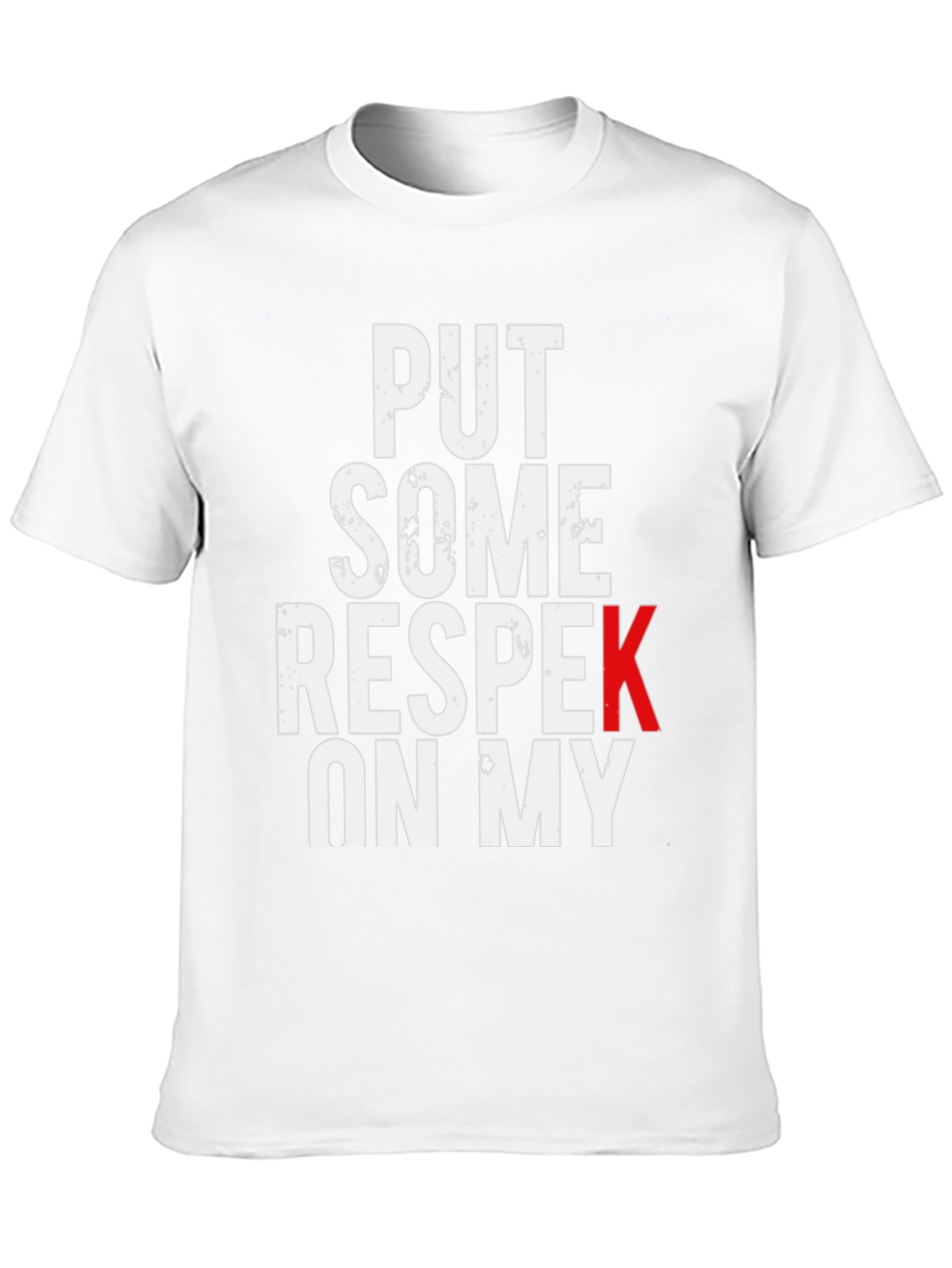 Put Some Respek On My Black Graphic Tee