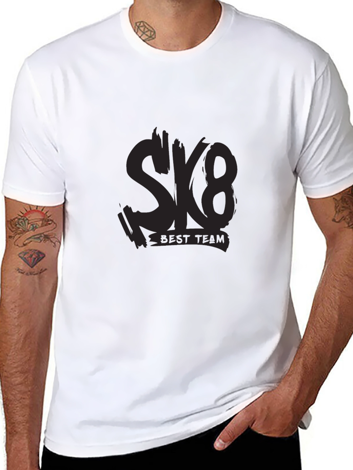 SK8 The Best Team Black T-Shirt