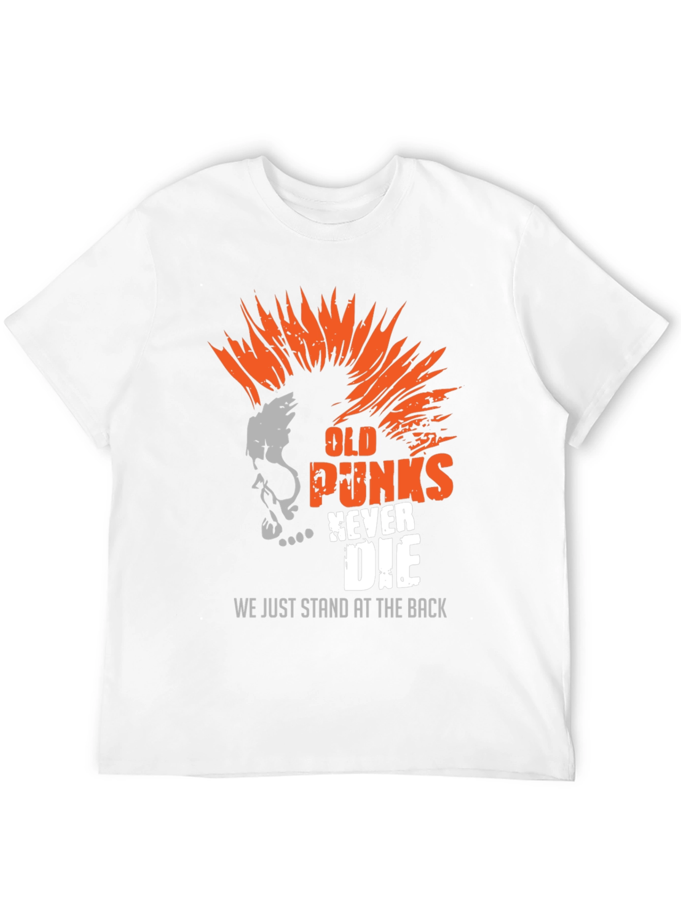 Old Punks Never Die Black T-Shirt