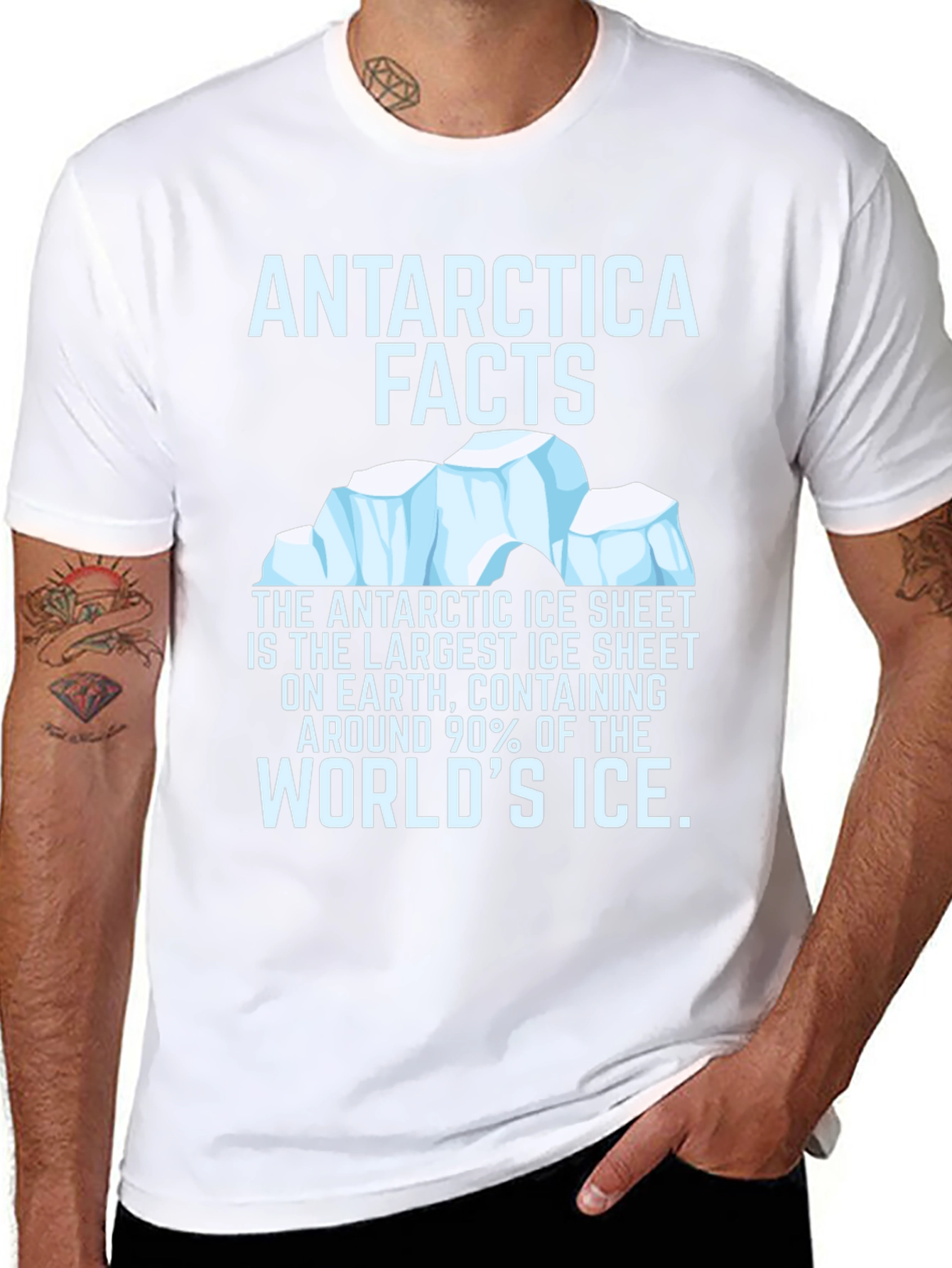 Antarctica Facts Graphic T-Shirt