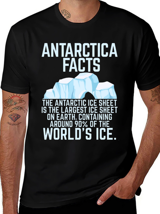 Antarctica Facts Graphic T-Shirt