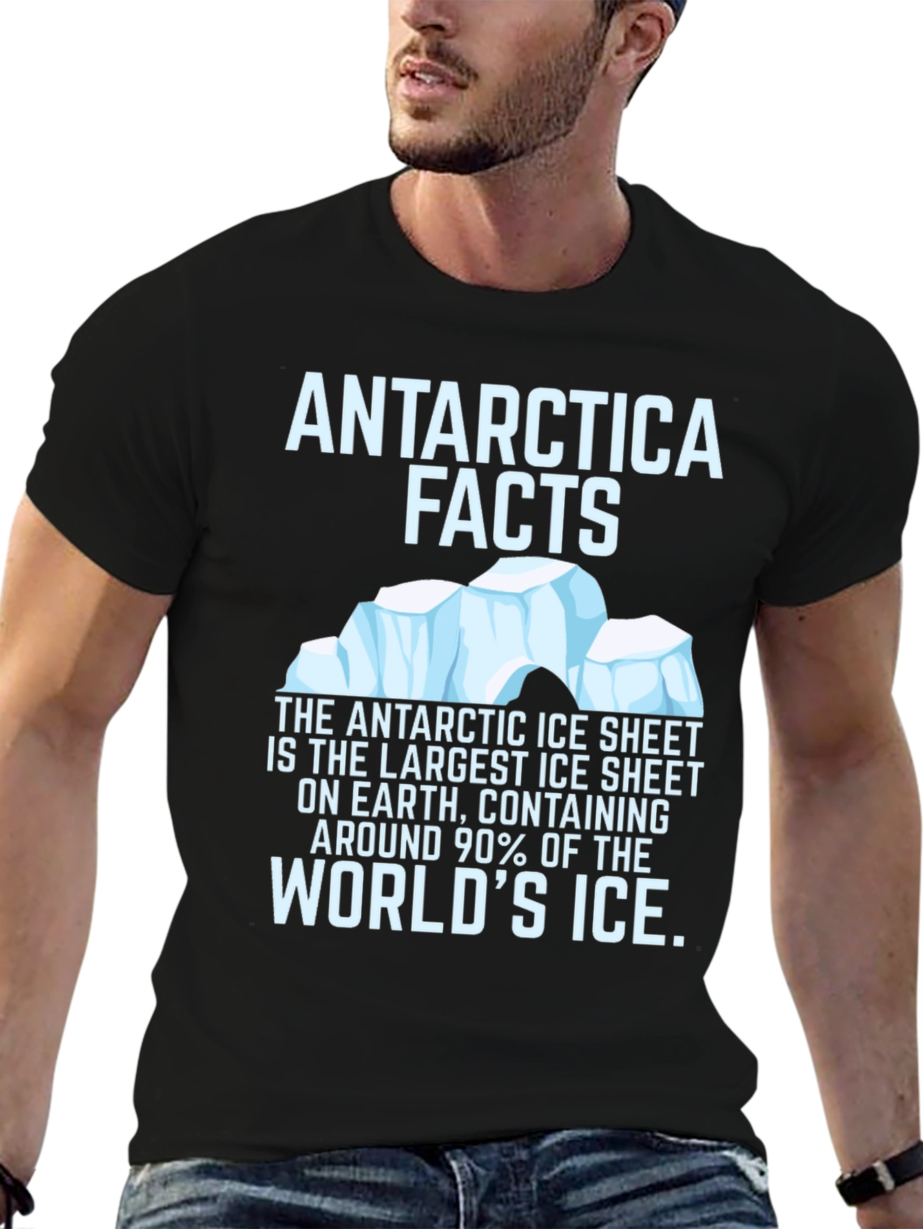 Antarctica Facts Graphic T-Shirt