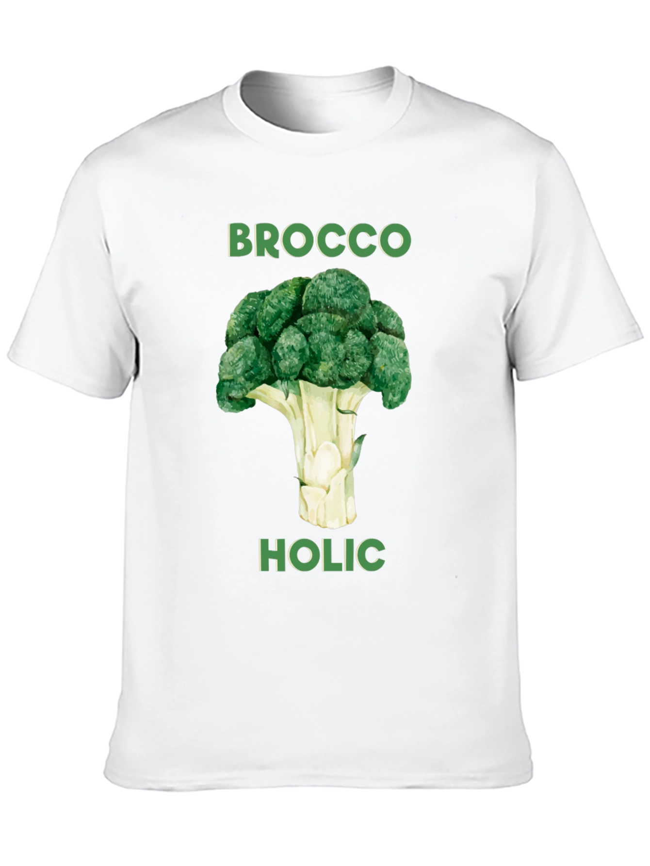 Broccoholic Graphic Tee - Funny Broccoli Lover T-Shirt