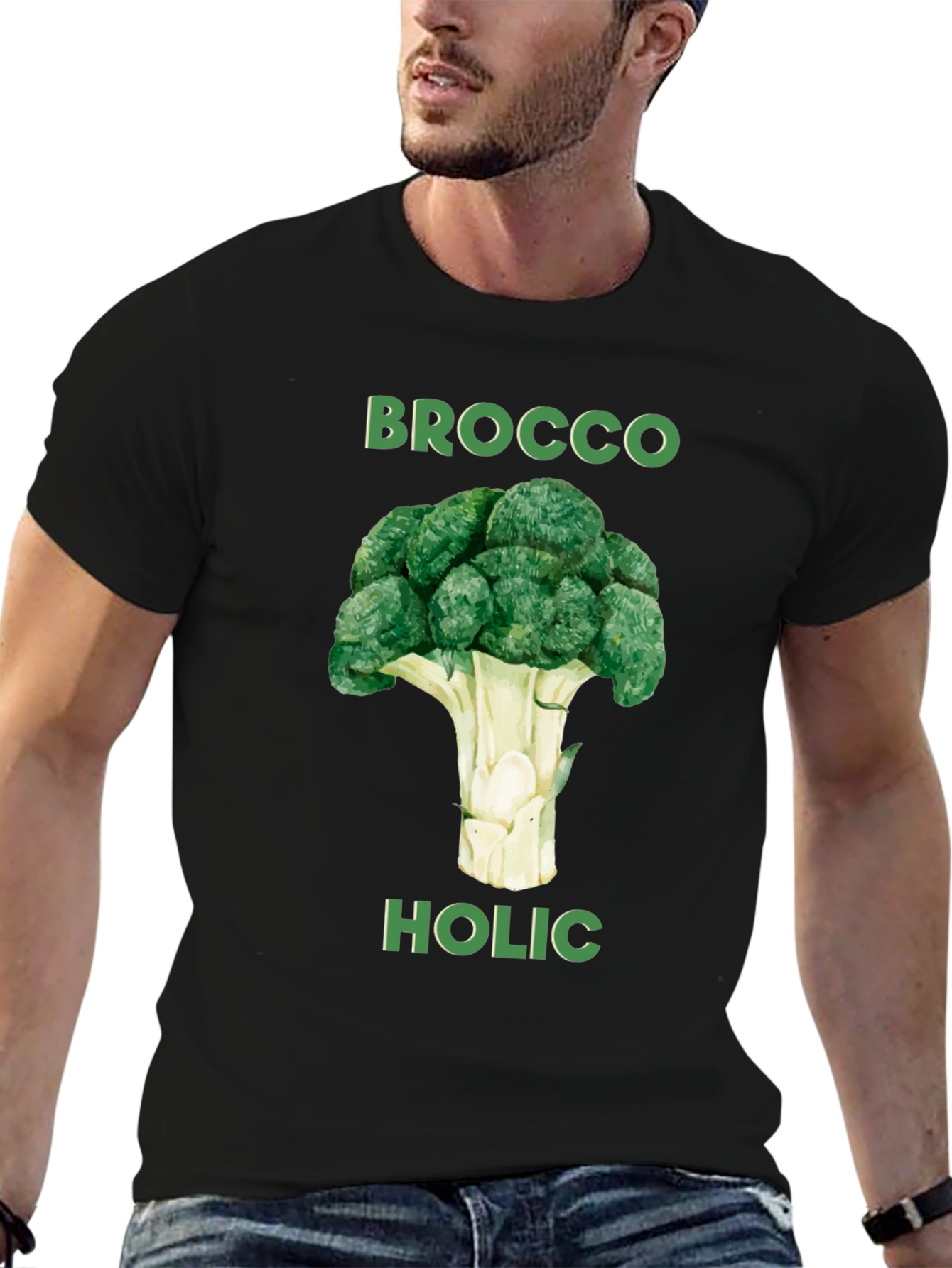 Broccoholic Graphic Tee - Funny Broccoli Lover T-Shirt