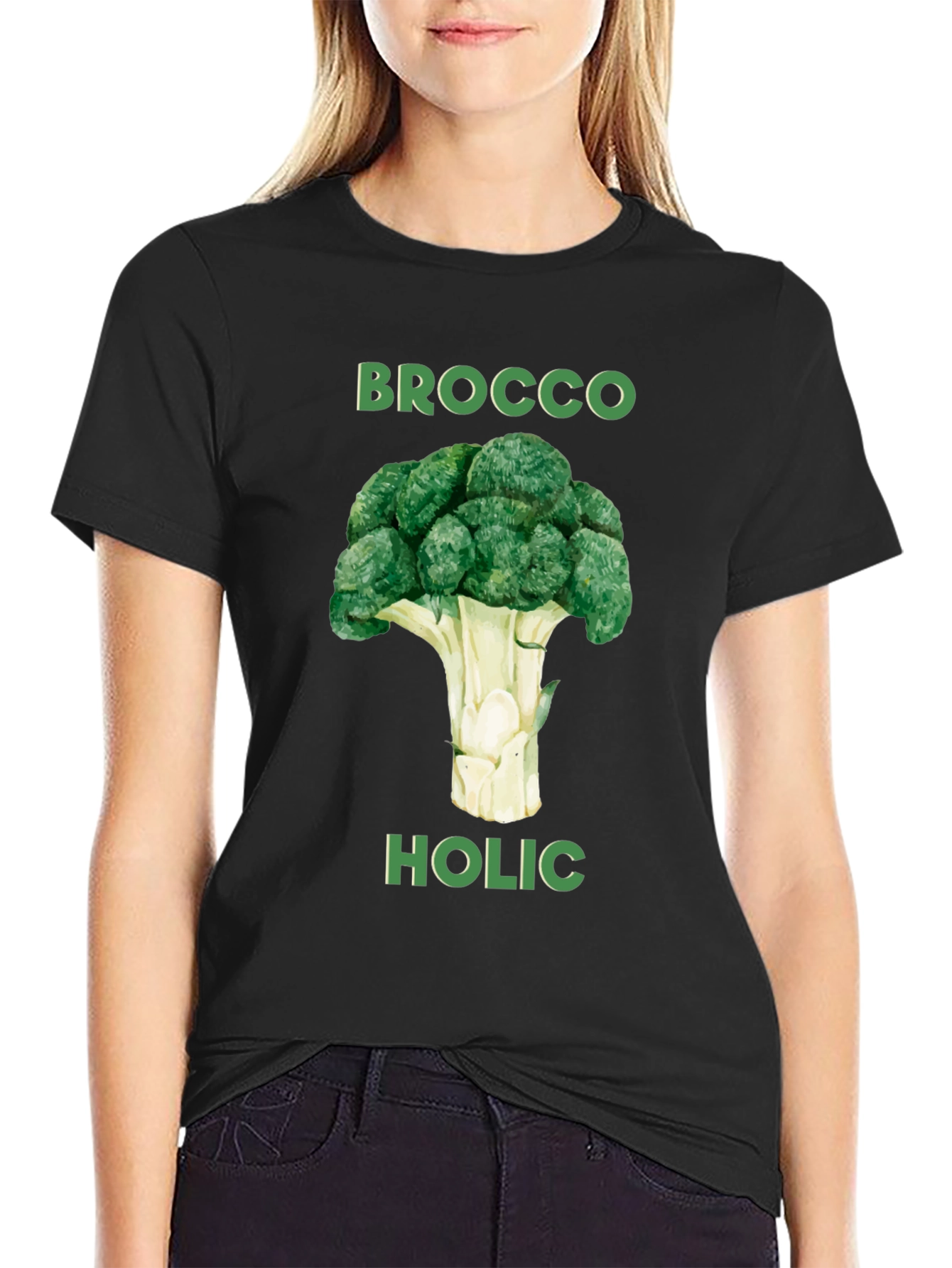 Broccoholic Graphic Tee - Funny Broccoli Lover T-Shirt