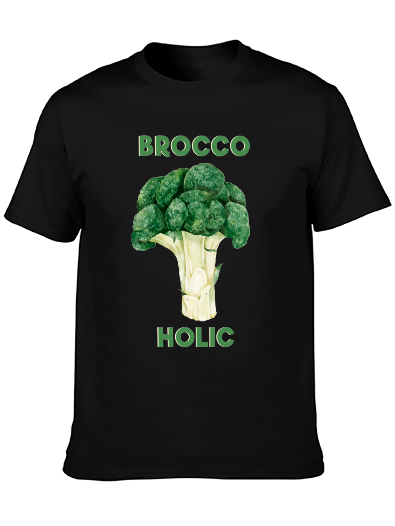 Broccoholic Graphic Tee - Funny Broccoli Lover T-Shirt