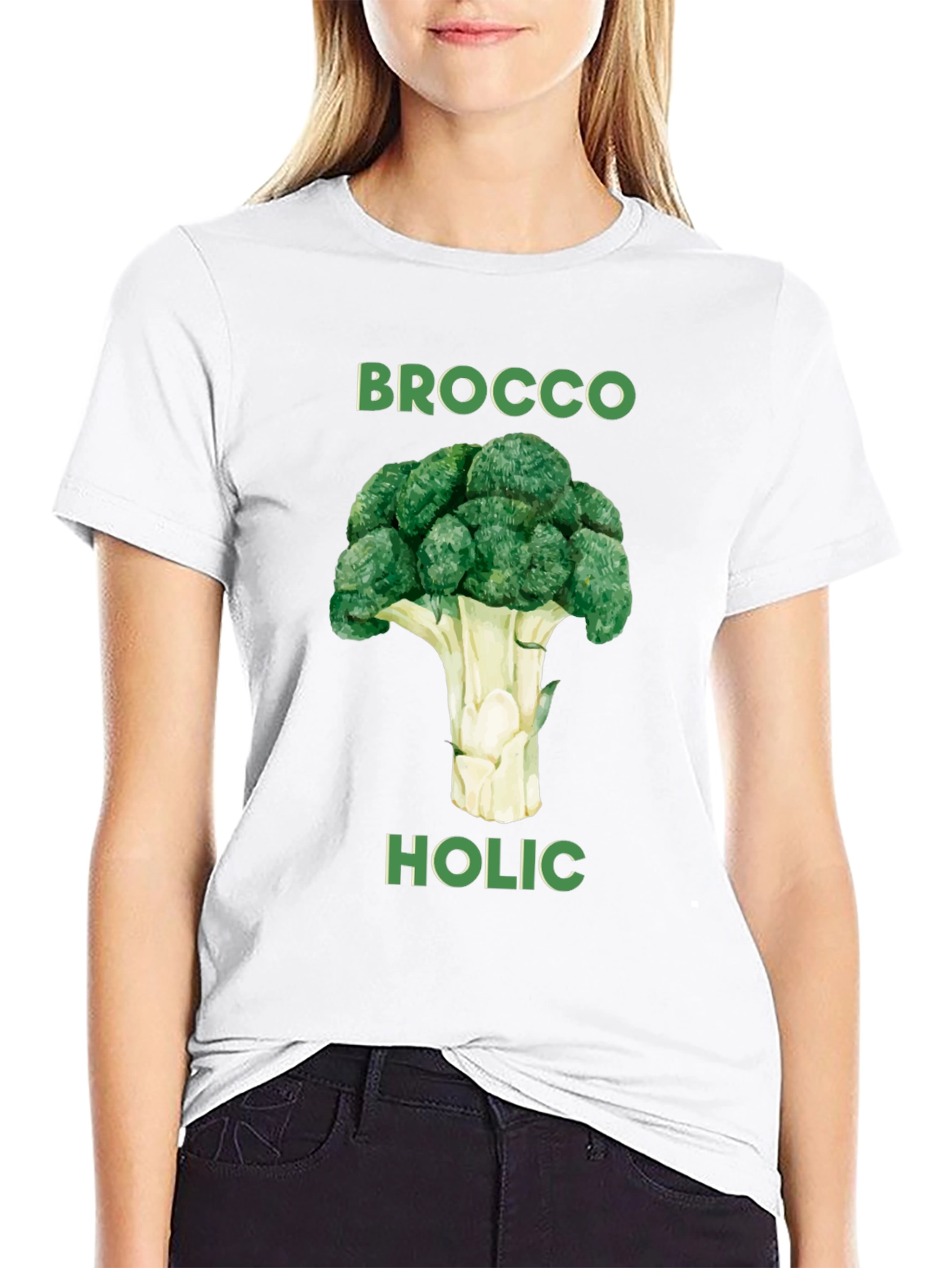Broccoholic Graphic Tee - Funny Broccoli Lover T-Shirt