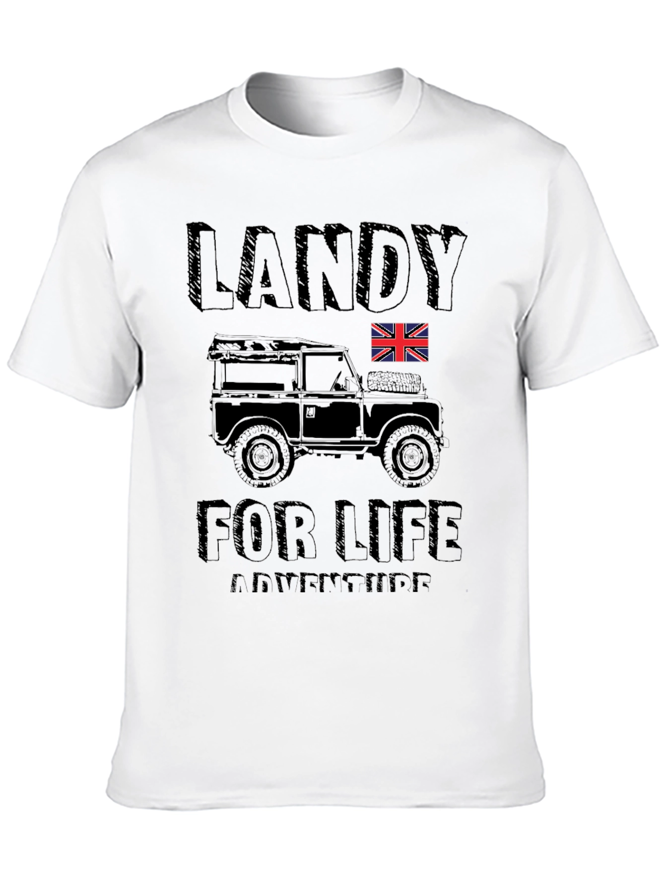 Landy For Life Adventure T-Shirt - Black