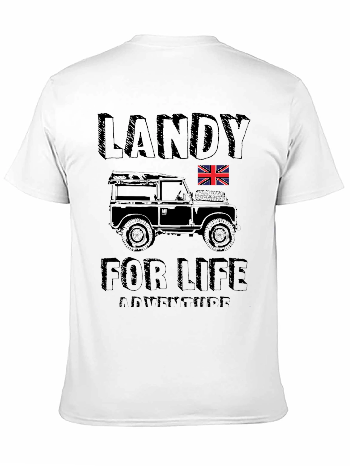 Landy For Life Adventure T-Shirt - Black