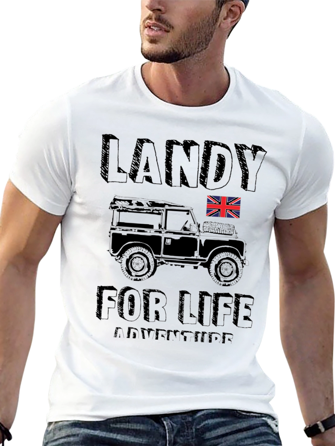 Landy For Life Adventure T-Shirt - Black
