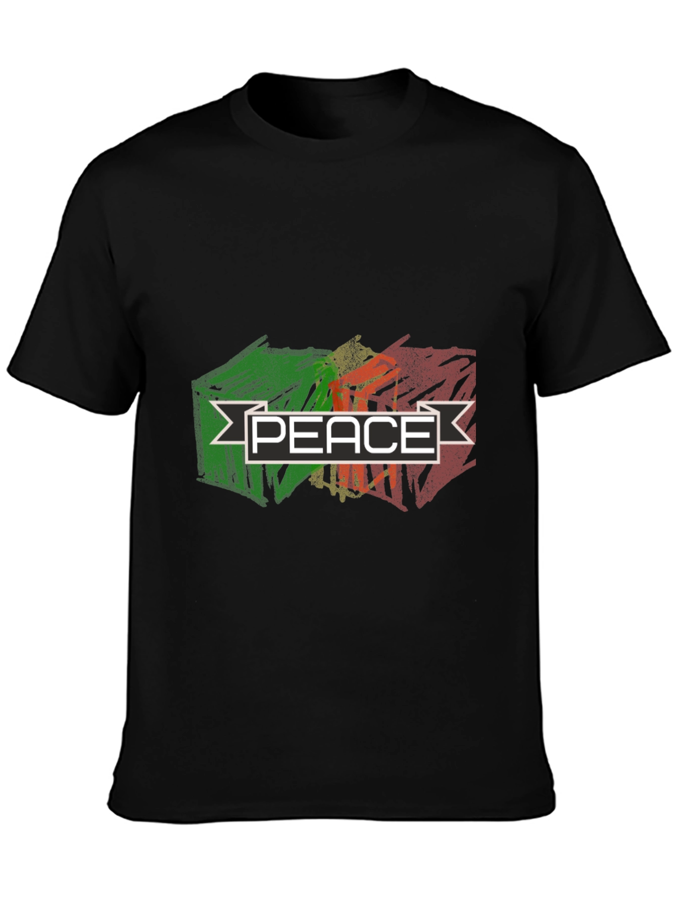 Peace Graphic T-Shirt - Black