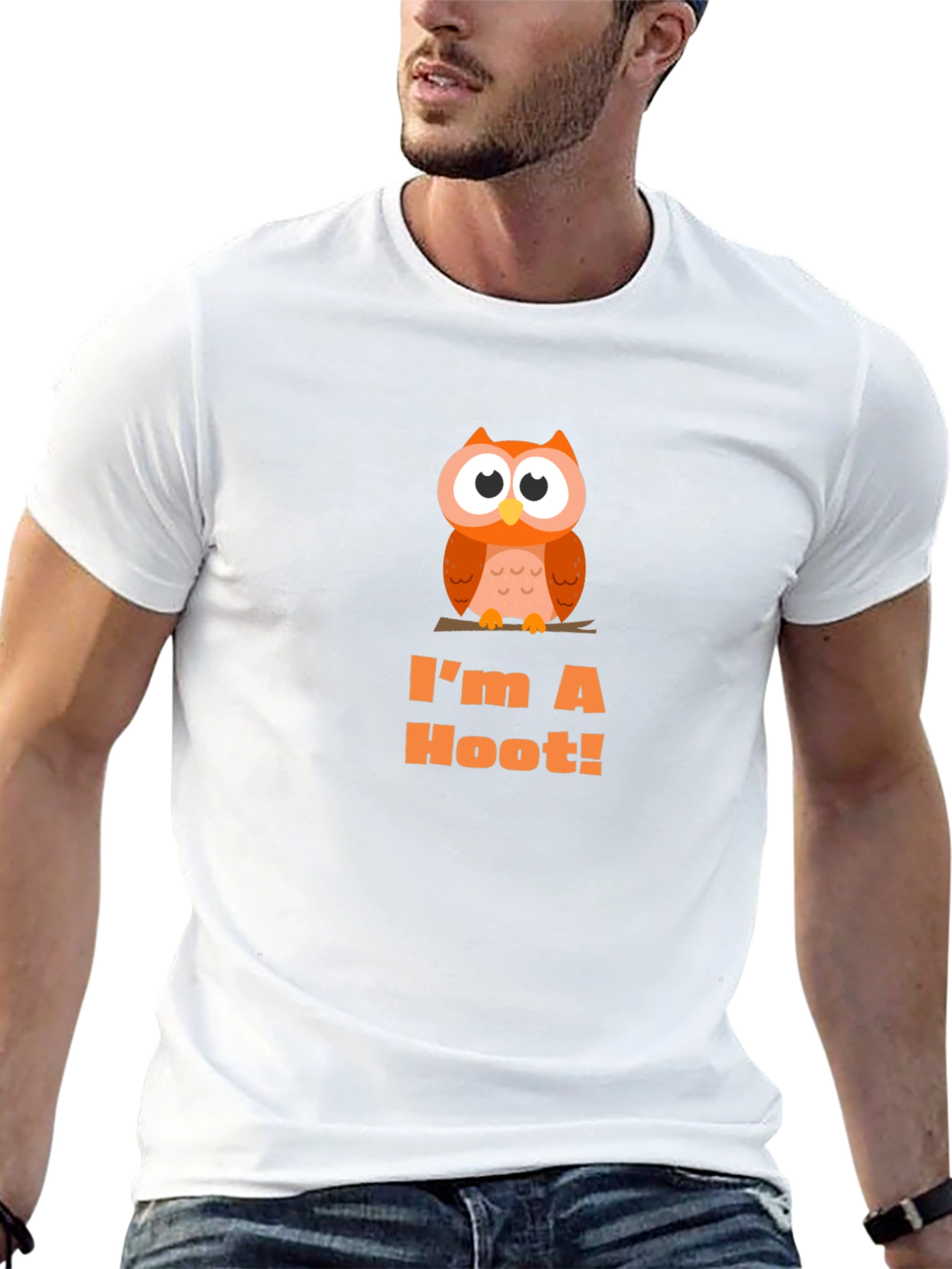 Im A Hoot! Owl Graphic Tee - Black