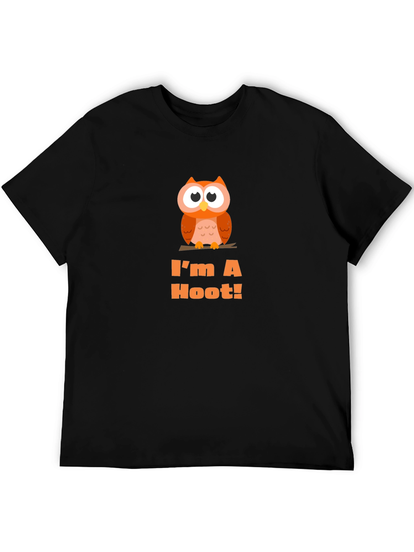 Im A Hoot! Owl Graphic Tee - Black