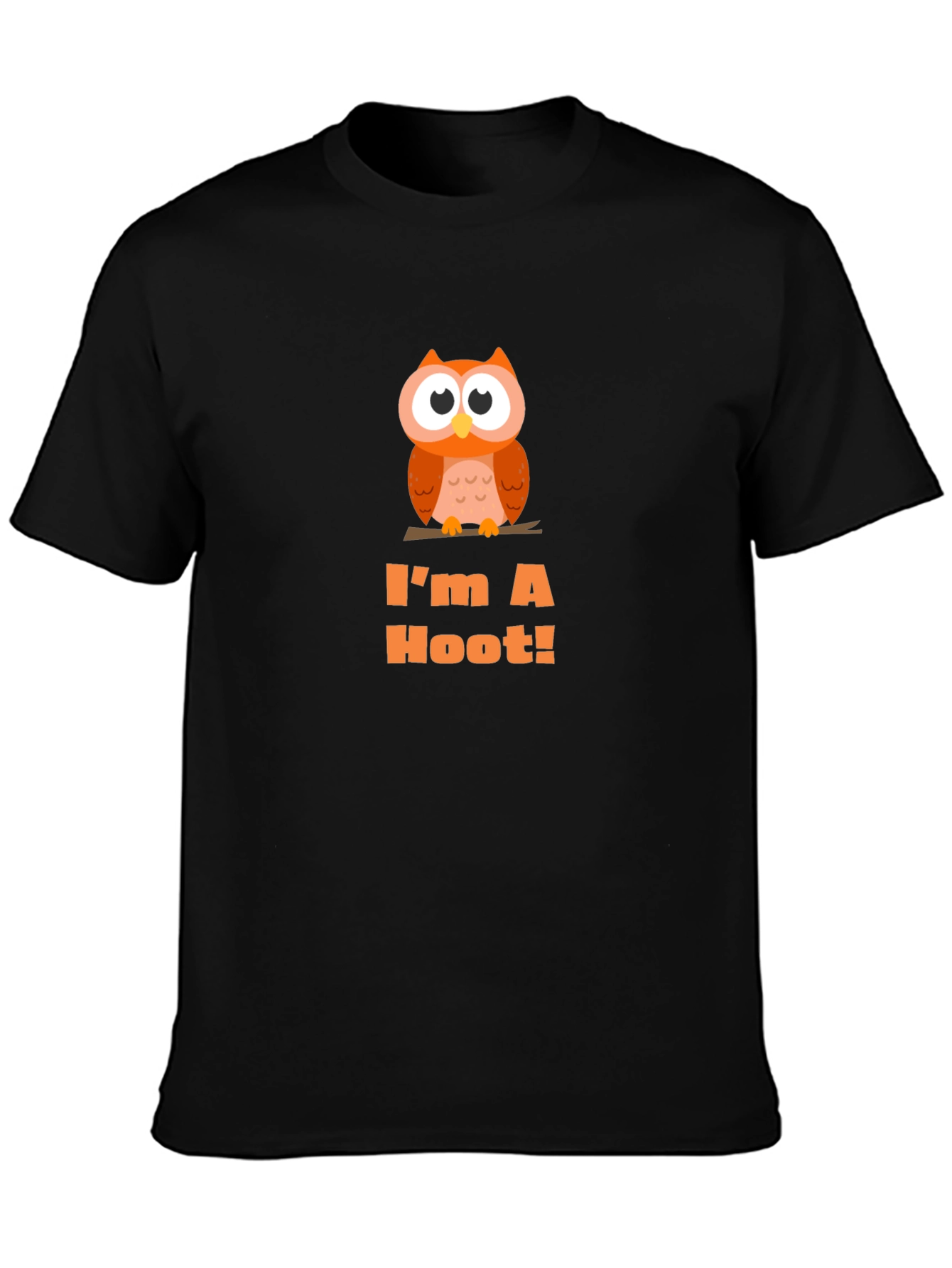 Im A Hoot! Owl Graphic Tee - Black