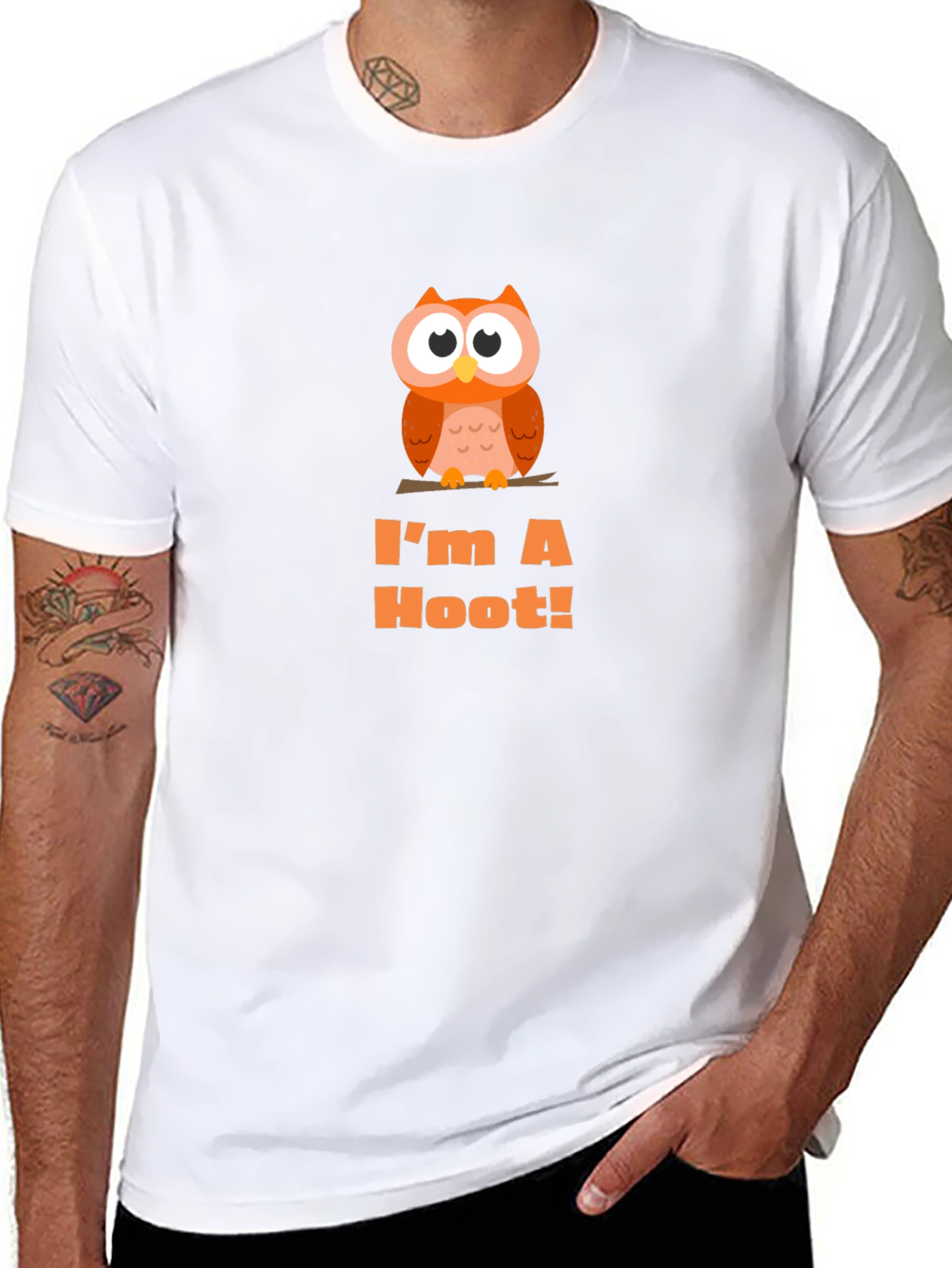 Im A Hoot! Owl Graphic Tee - Black