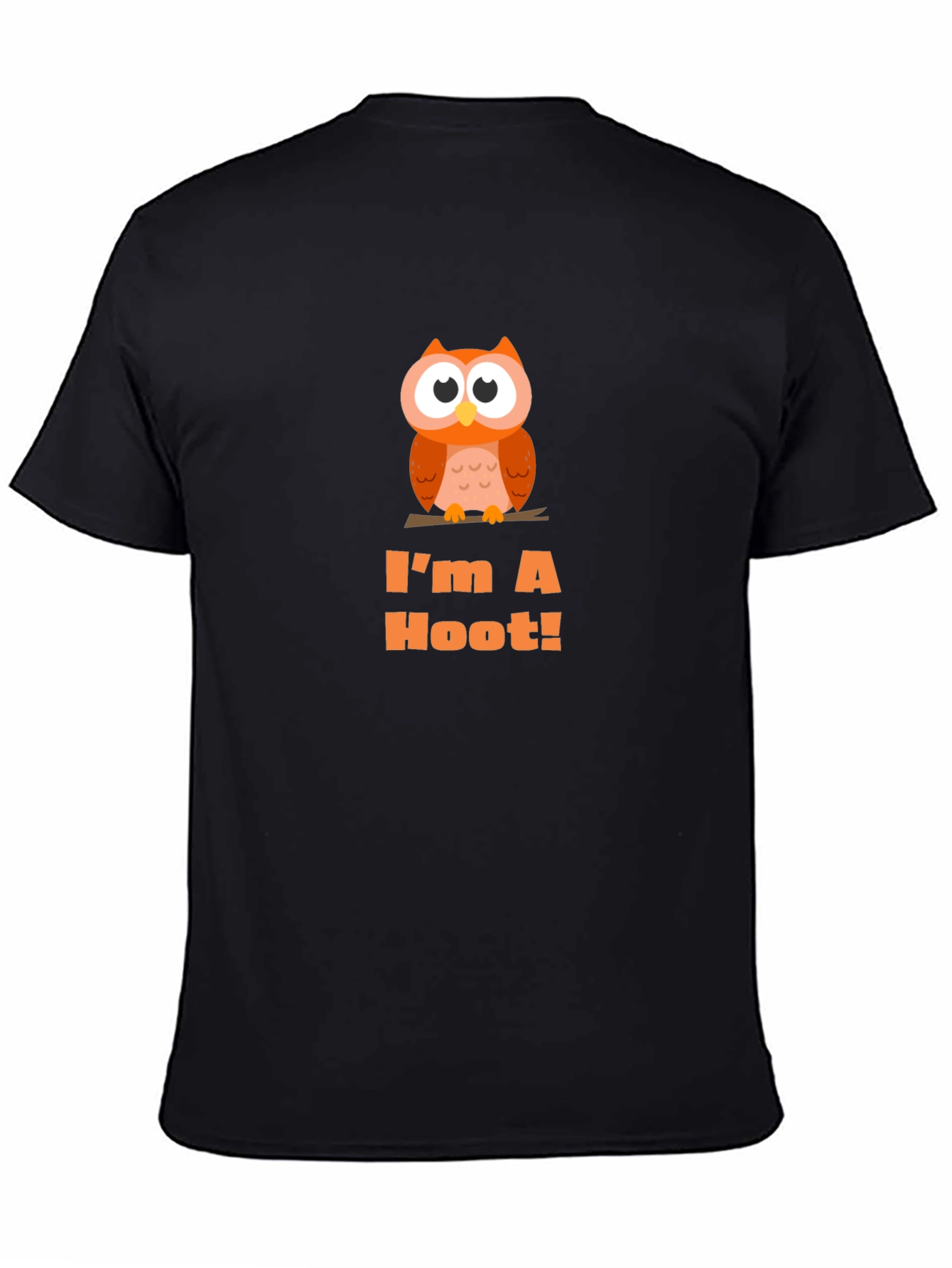 Im A Hoot! Owl Graphic Tee - Black