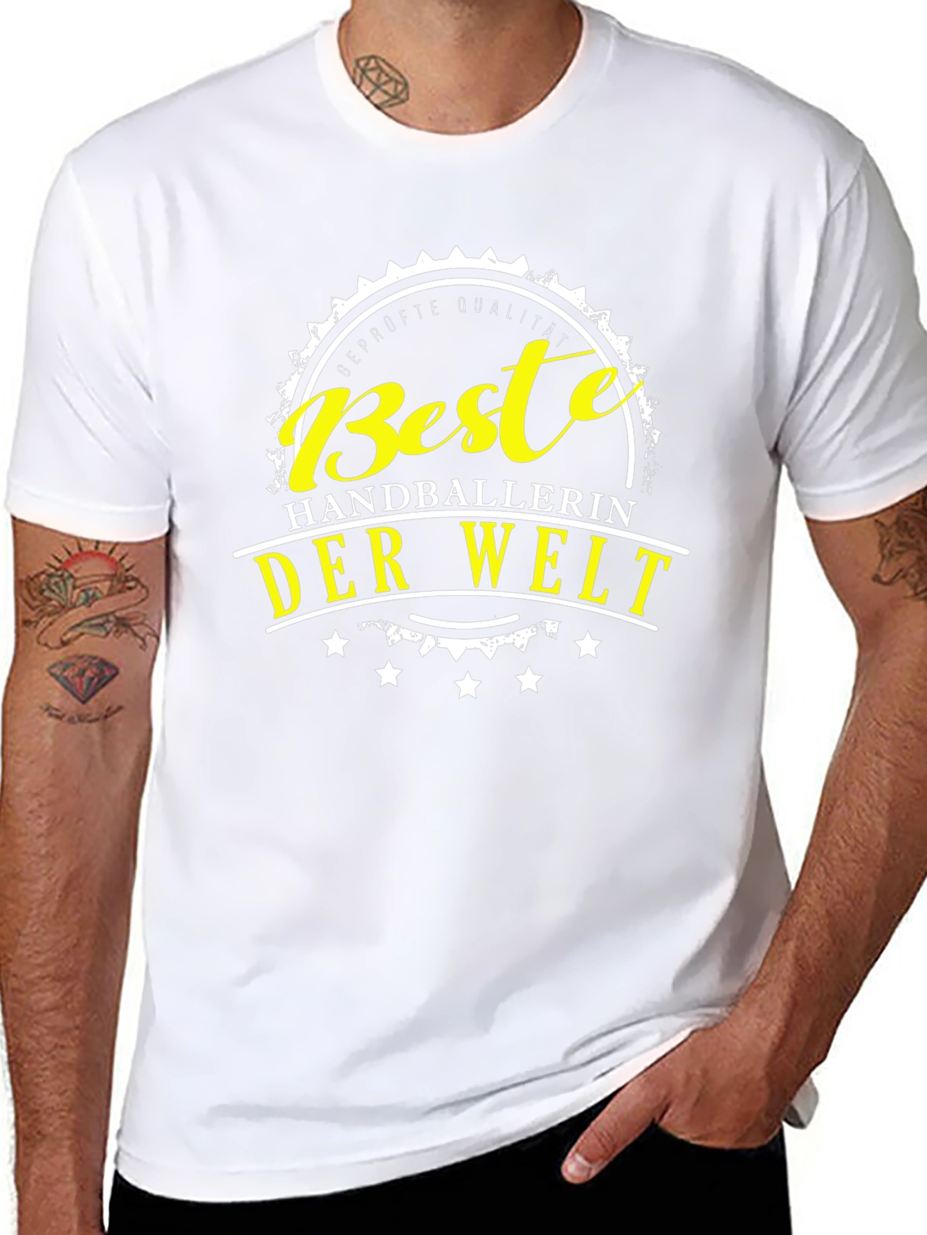 Best Handballerin Der Welt T-Shirt - Black Graphic Tee