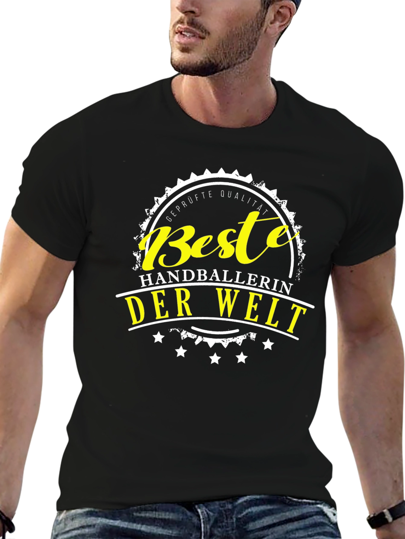 Best Handballerin Der Welt T-Shirt - Black Graphic Tee