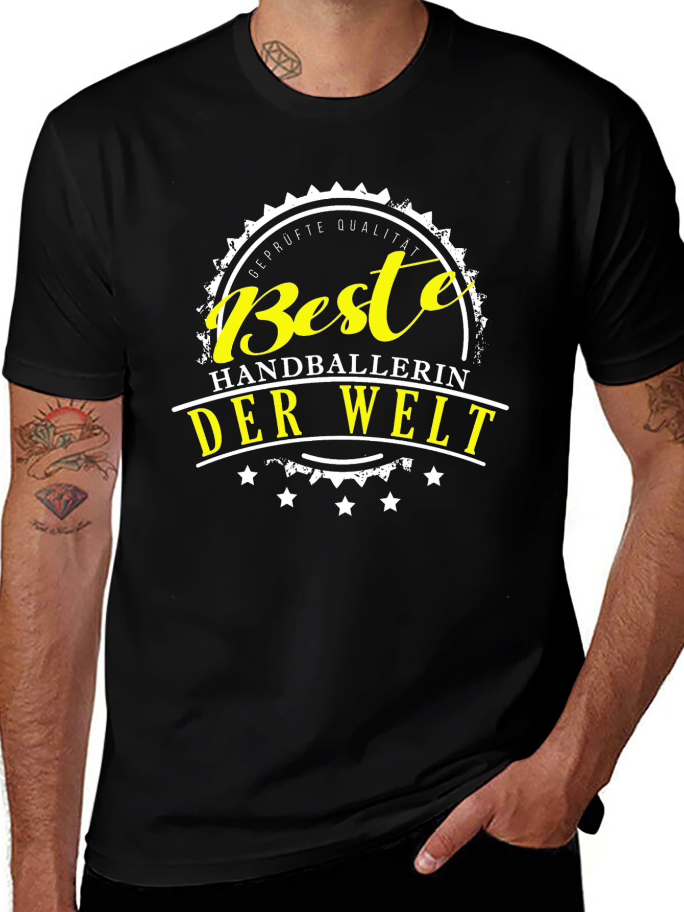 Best Handballerin Der Welt T-Shirt - Black Graphic Tee