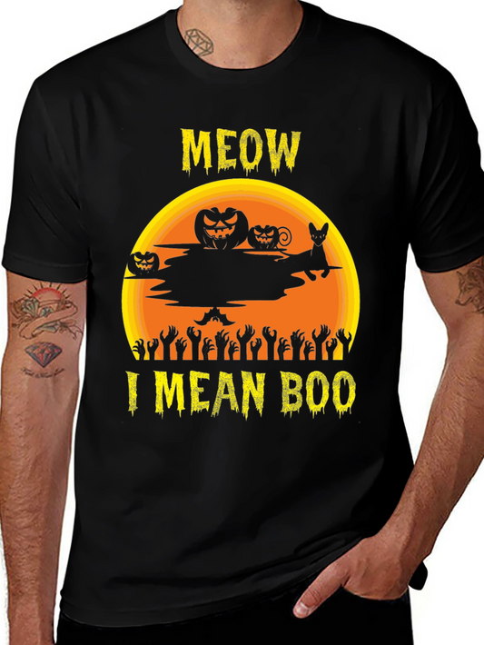 Halloween Meow I Mean Boo T-Shirt