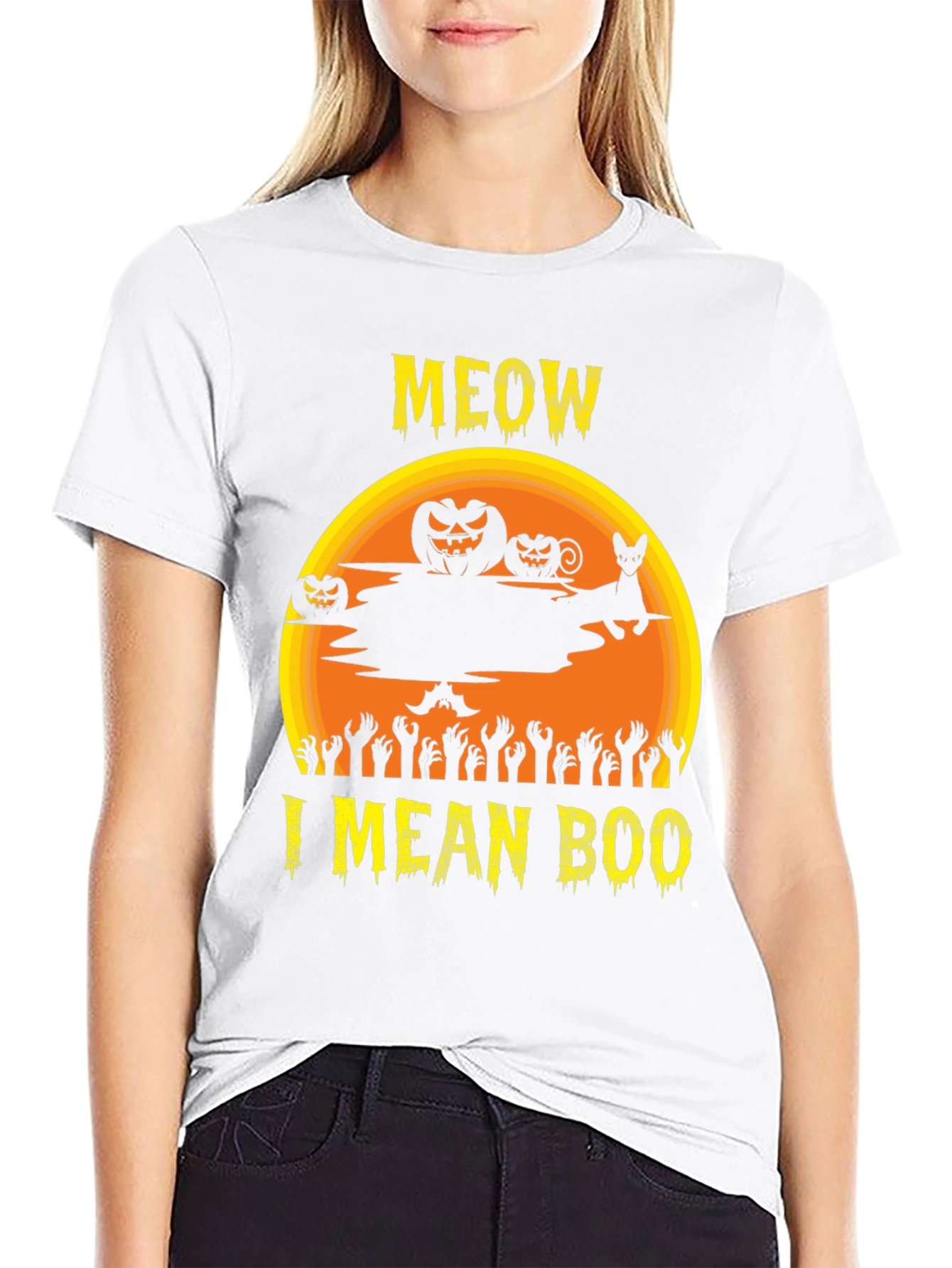 Halloween Meow I Mean Boo T-Shirt