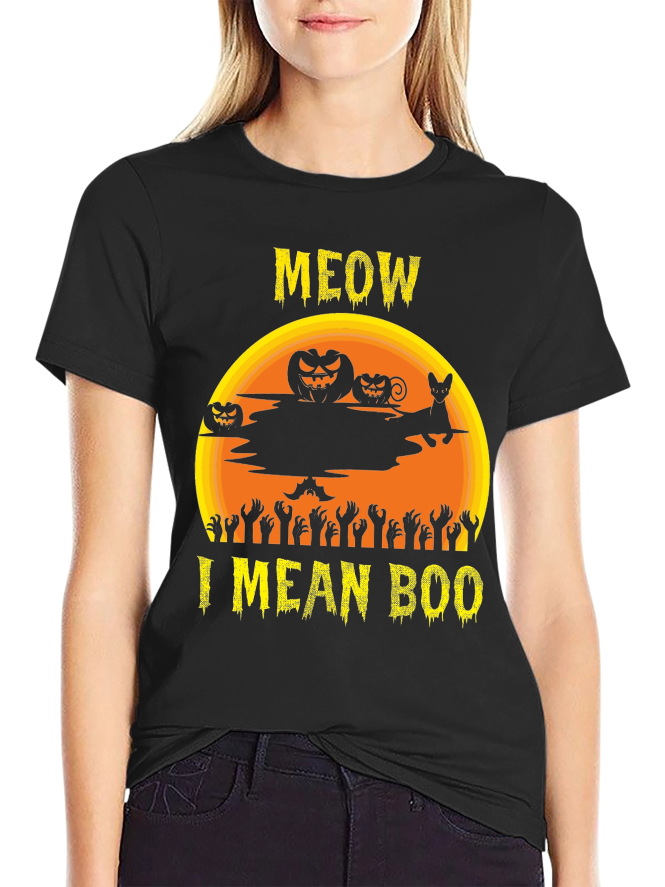 Halloween Meow I Mean Boo T-Shirt