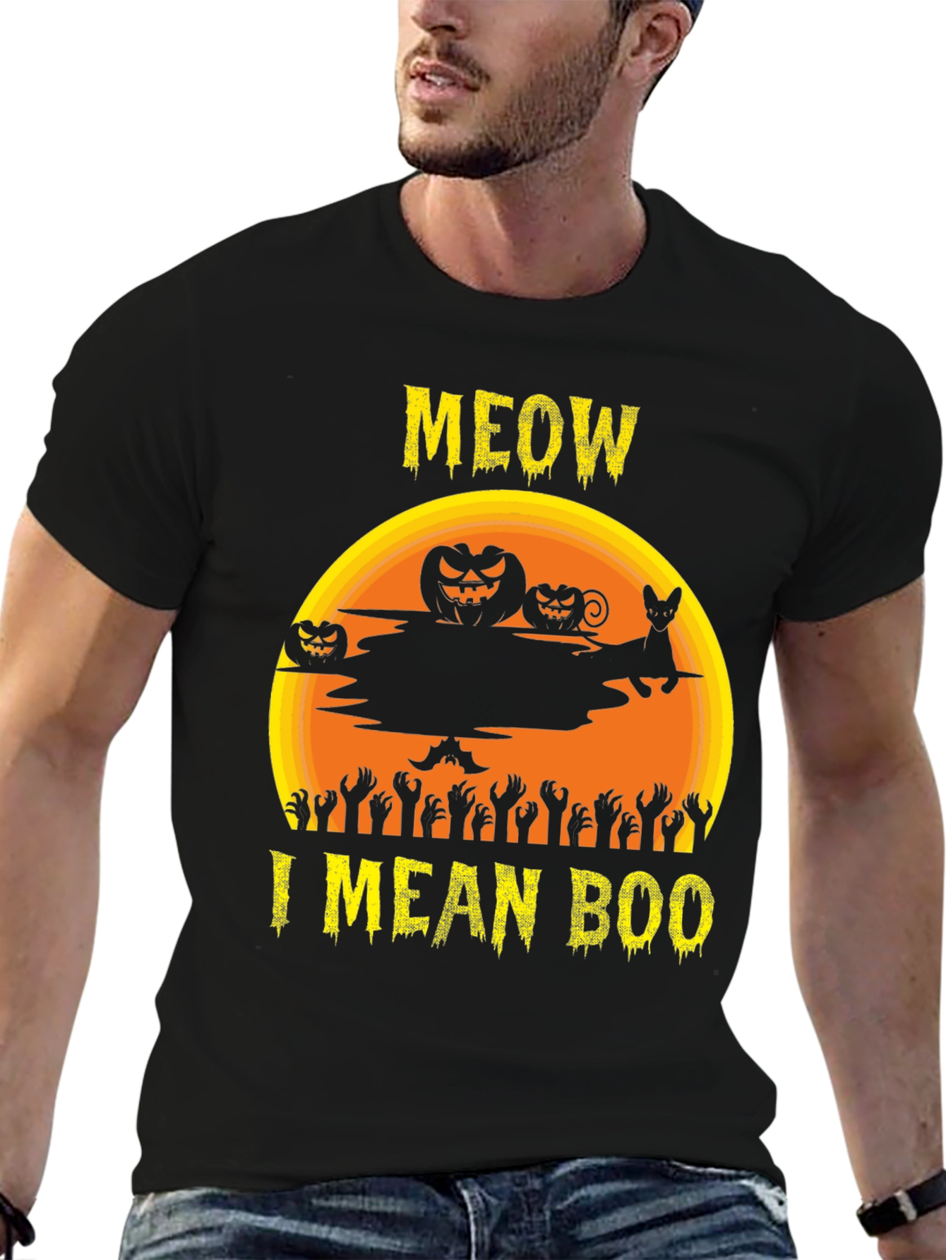 Halloween Meow I Mean Boo T-Shirt