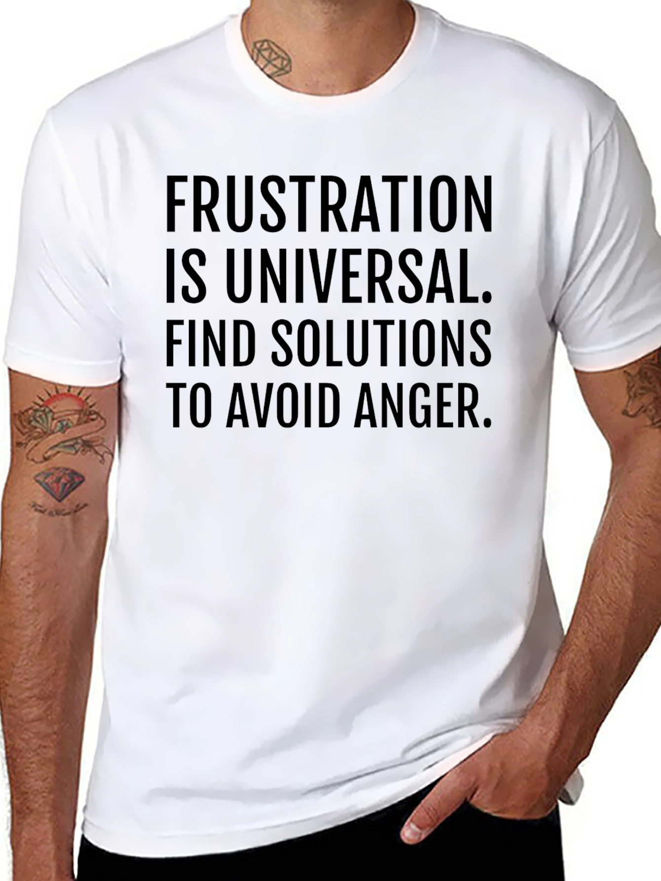 Frustration Solutions Graphic Tee - Avoid Anger T-Shirt
