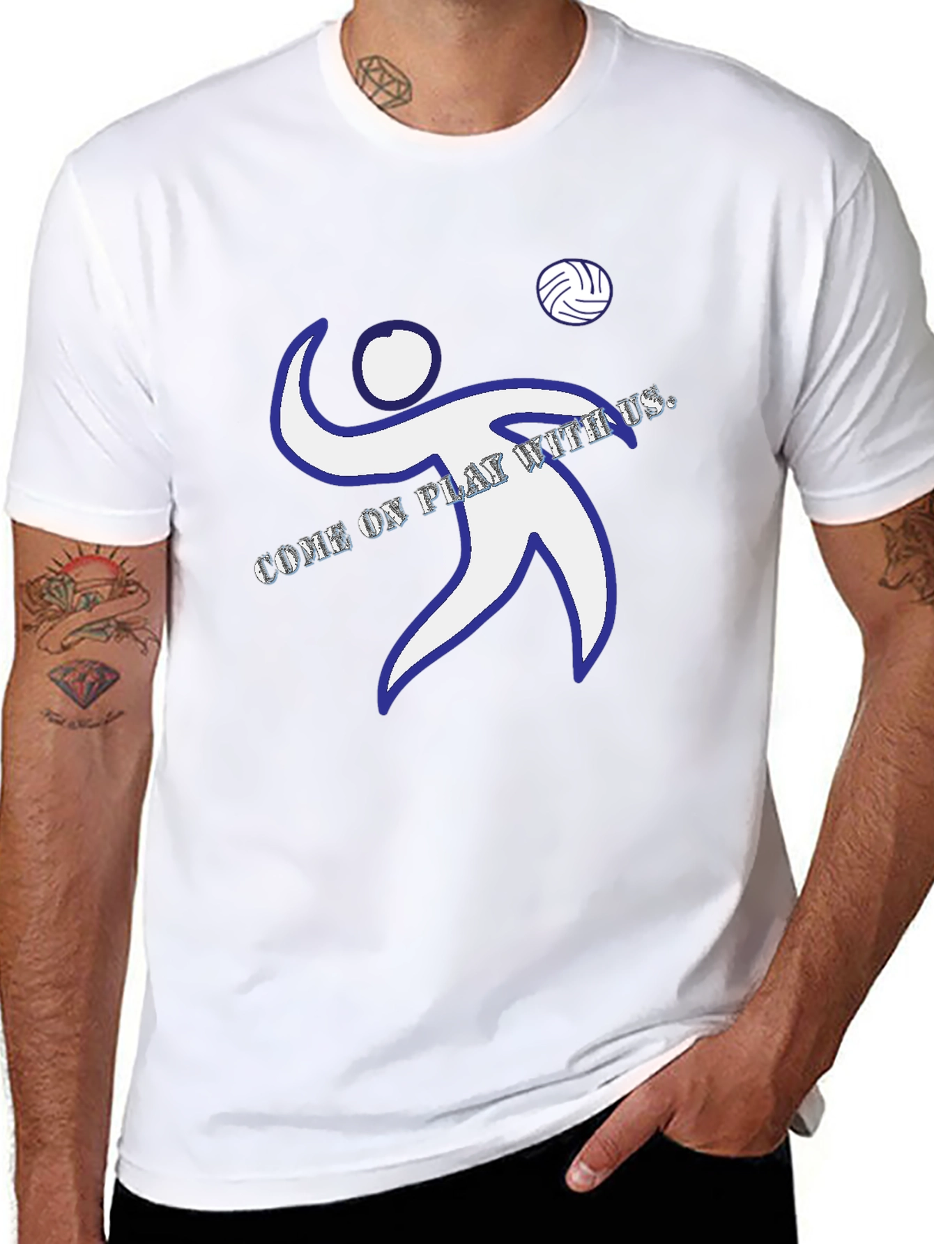 Volleyball Player Graphic T-Shirt
